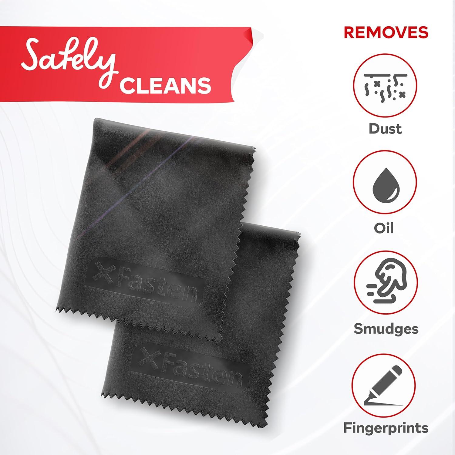 Paño de Limpieza de Microfibra XFasten - Paquete de 2, 15x17 cm