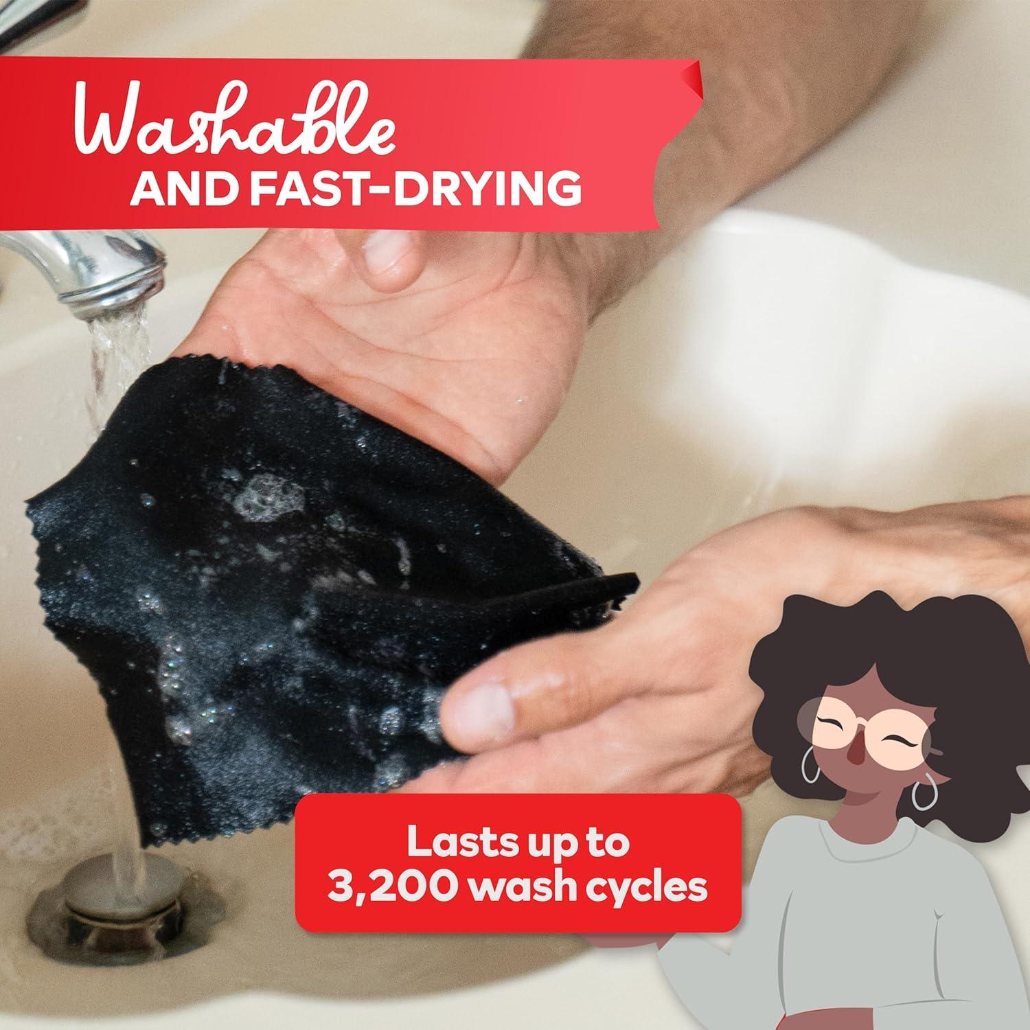 Paño de Limpieza de Microfibra XFasten - Paquete de 2, 15x17 cm