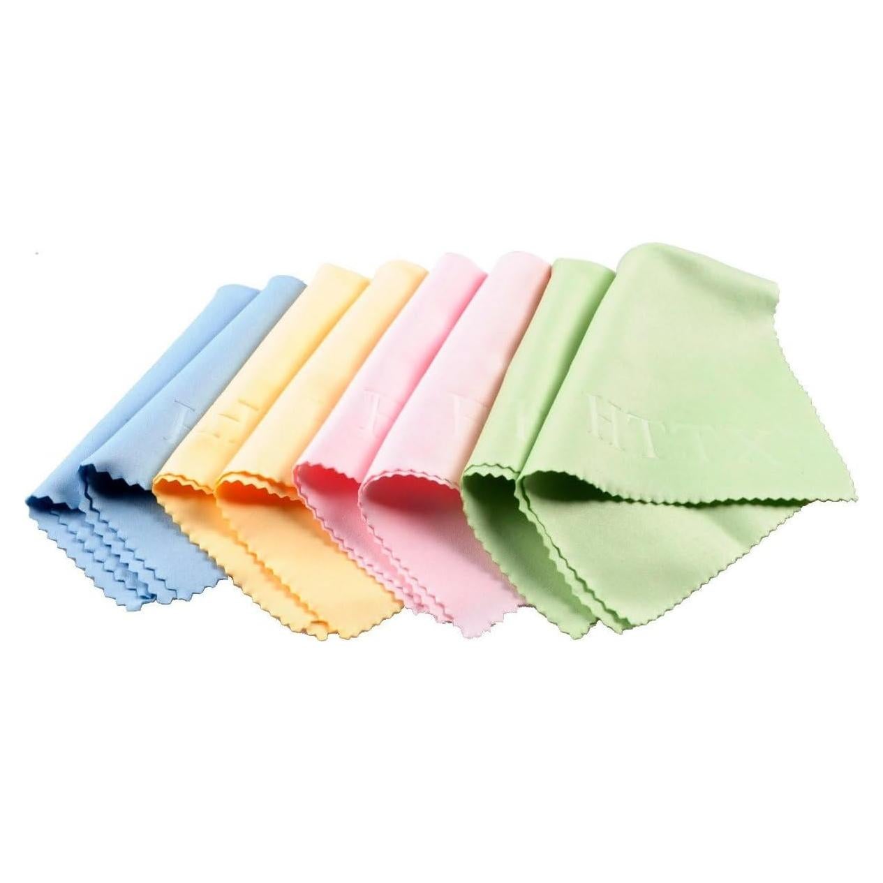 Paños de limpieza de microfibra HTTX 8-Pack 15.24x10.16 cm