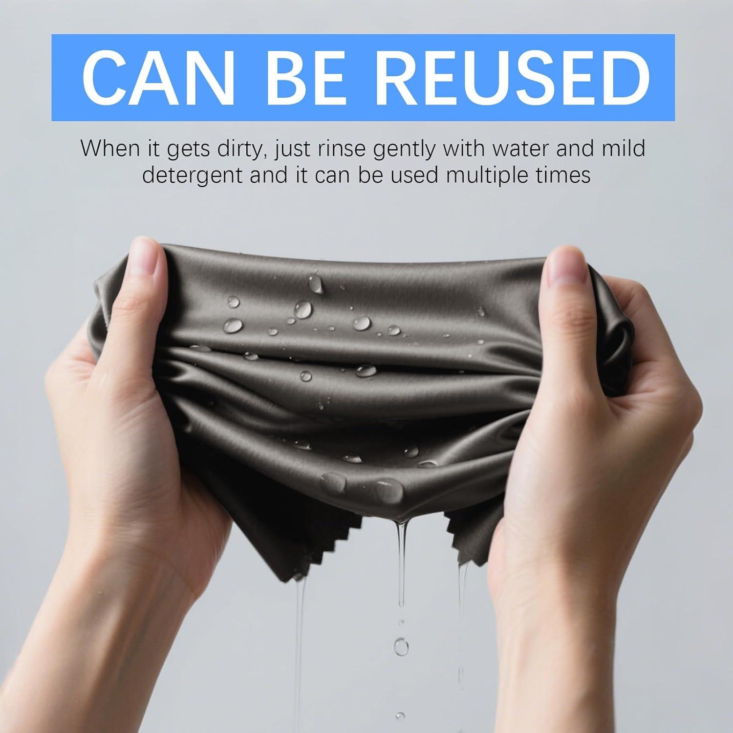 Paquete de 120 Paños de Limpieza de Microfibra 14cm Gris