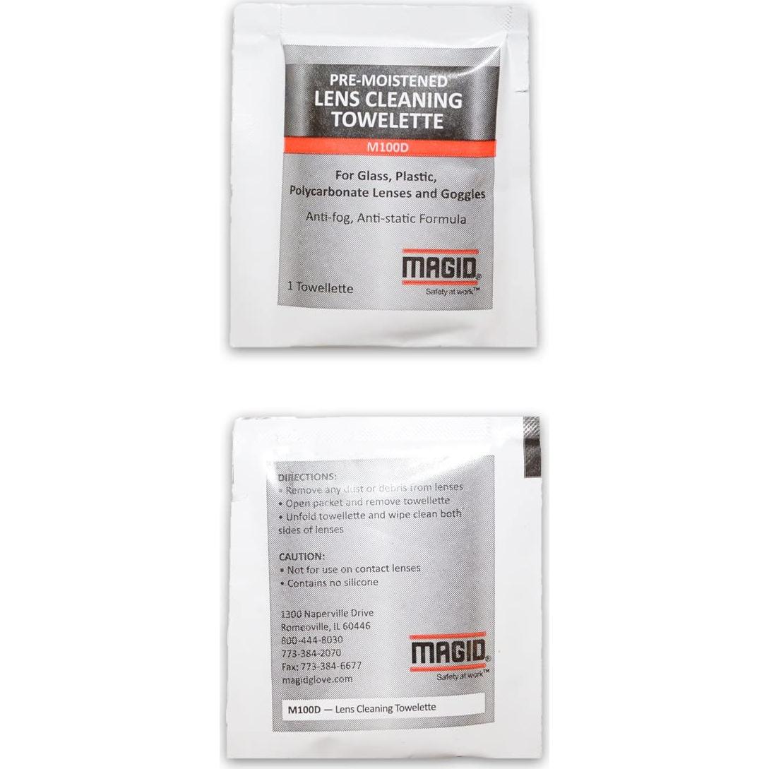 Toallitas de Limpieza de Lentes MAGID M100D - 100 Unidades