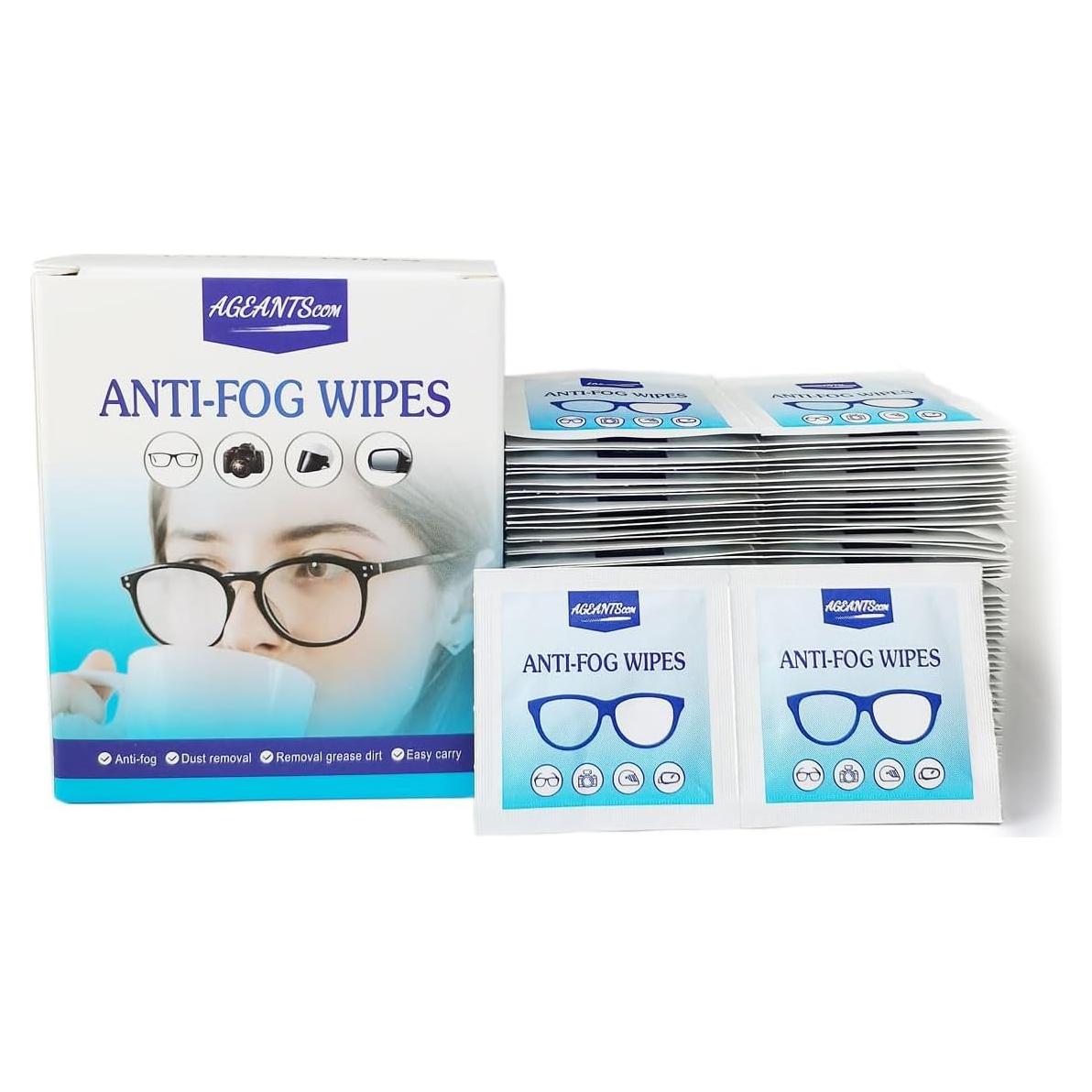 Toallitas Antivaho para Gafas Ageantscom - Paquete 100 Unidades