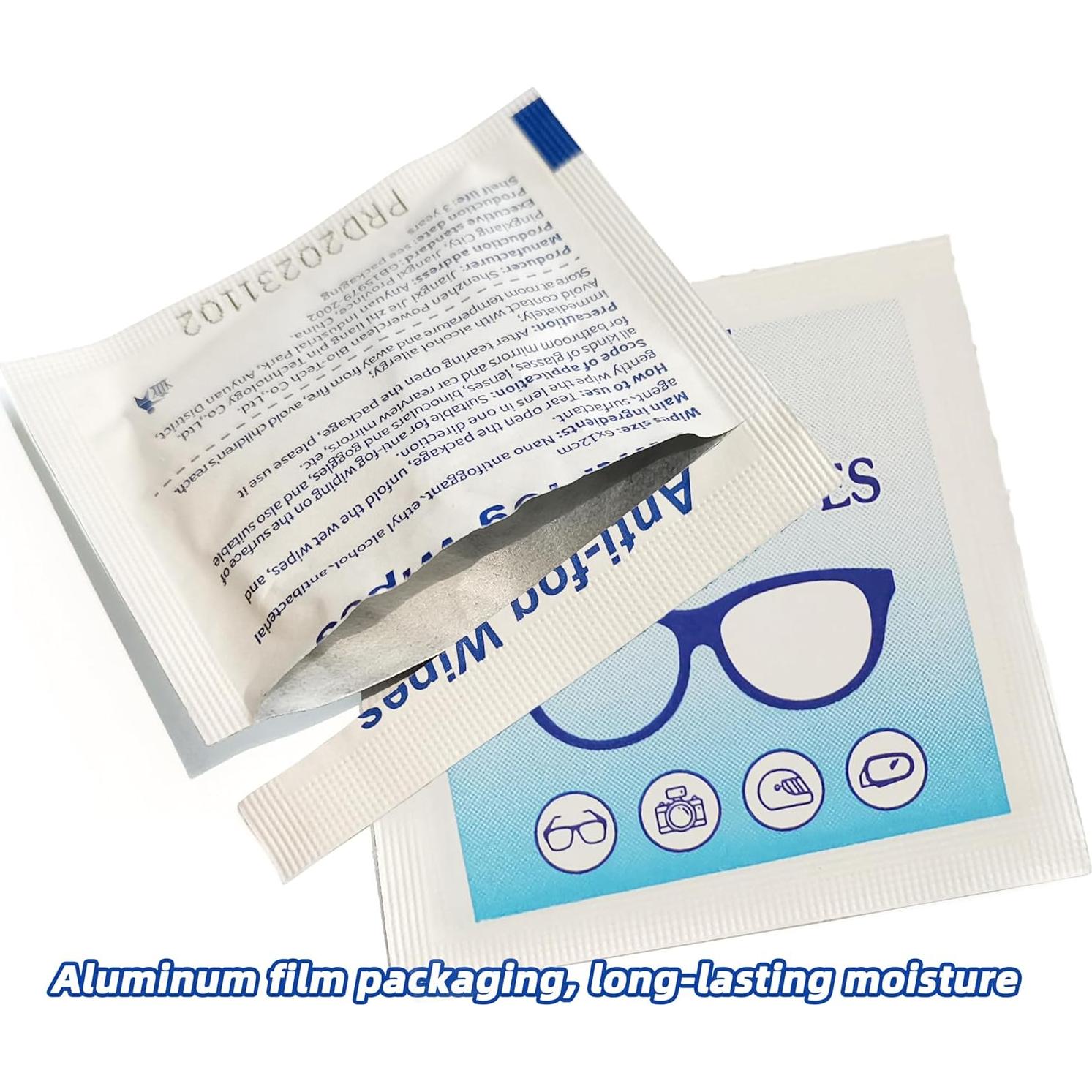 Toallitas Antivaho para Gafas Ageantscom - Paquete 100 Unidades