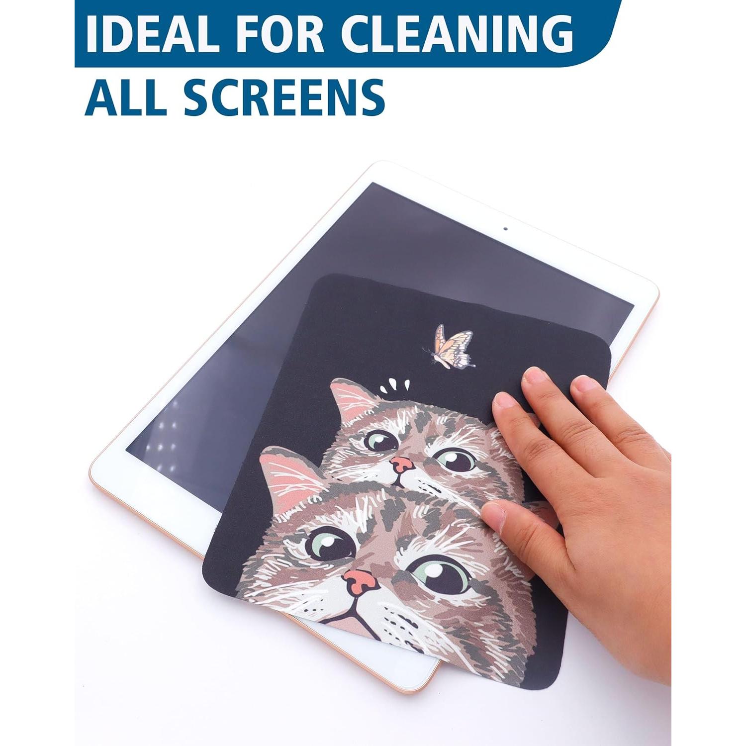 Paño de Microfibra para Gafas Jiamicrofibra - Diseño Gato Lindo