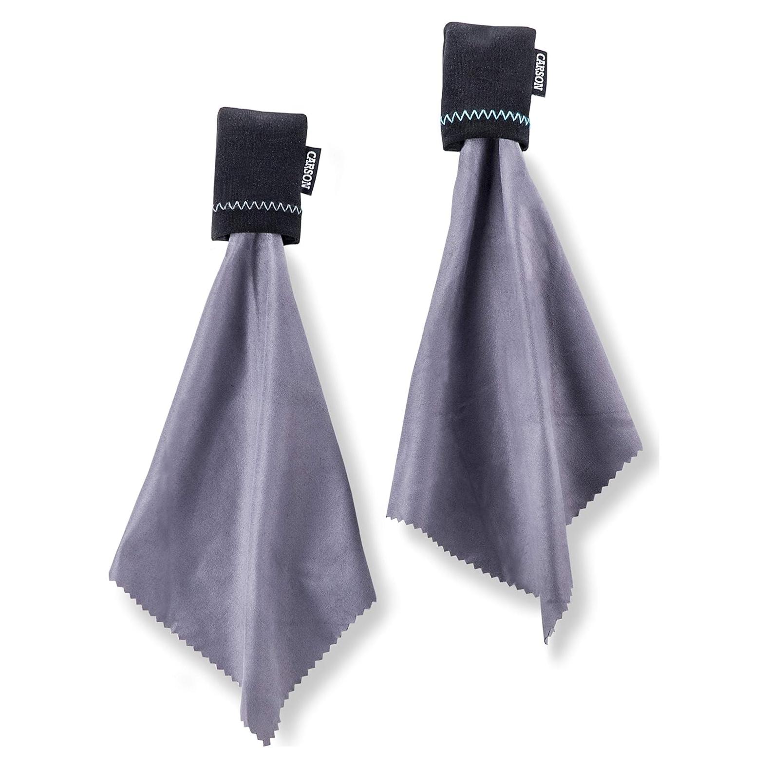 Sistema de limpieza de lentes Carson Stuff-It Go - Paquete de 2