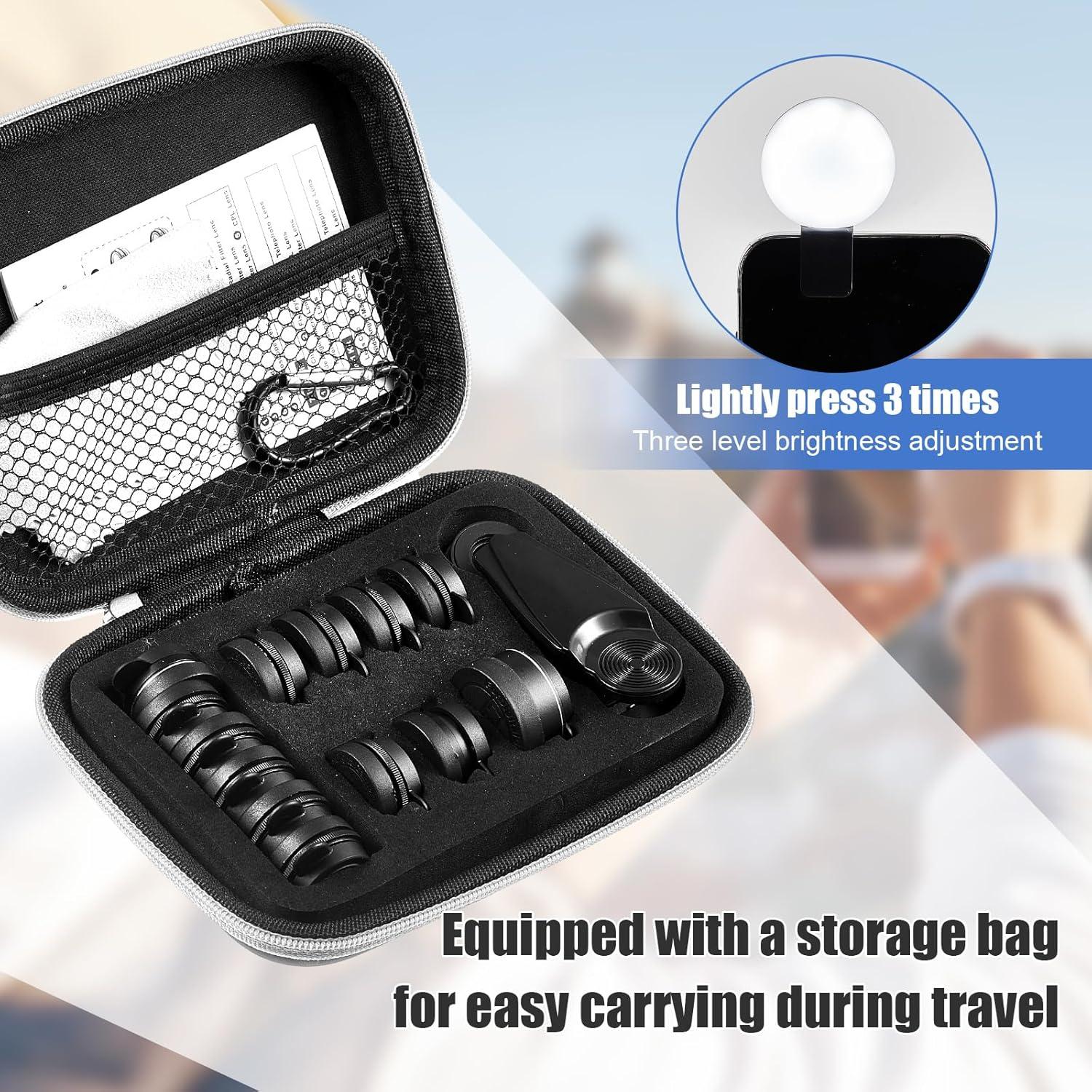 Kit de Lentes para Cámara de Teléfono 16 en 1 Copkim