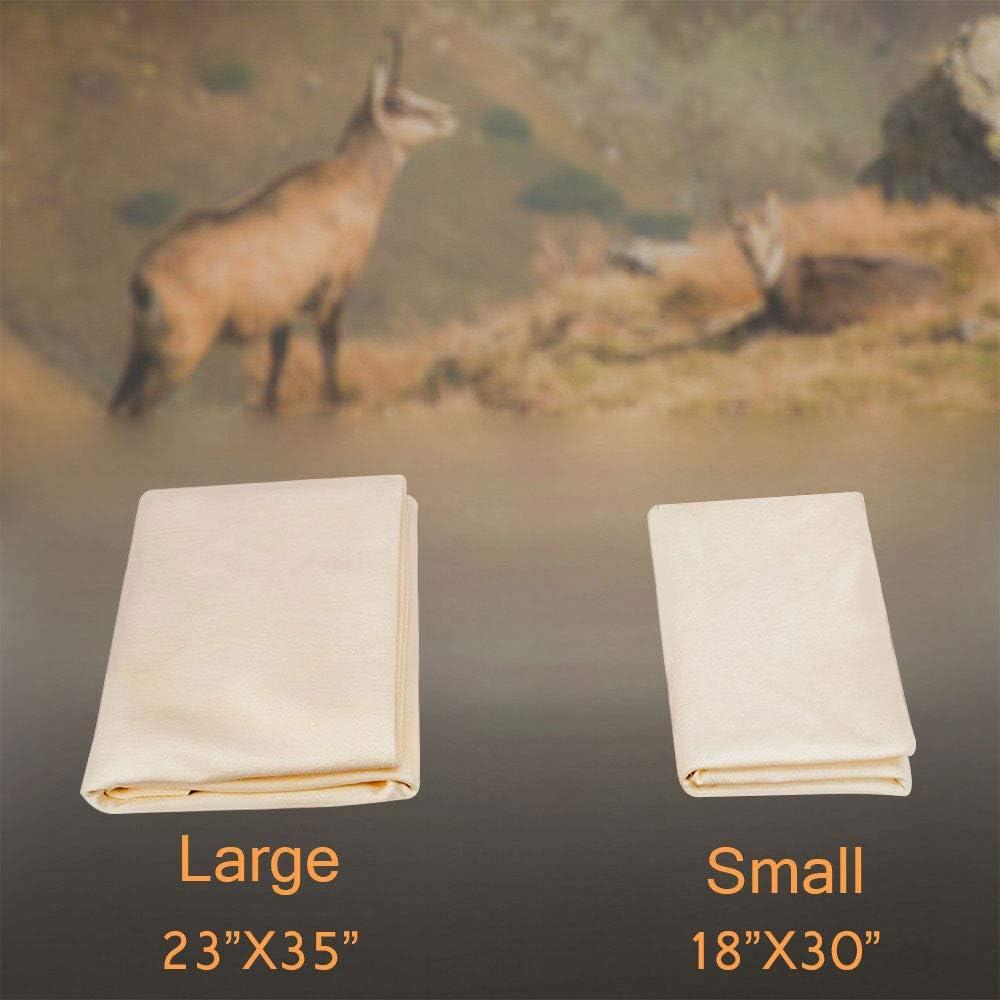 Toalla de Chamois Natural Autocare 2 Unidades 45x75cm y 60x90cm