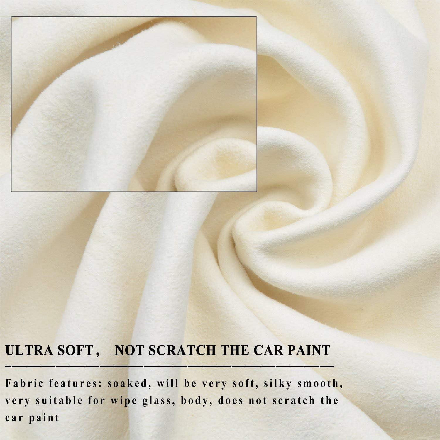 Toalla de Chamois Natural Autocare 2 Unidades 45x75cm y 60x90cm