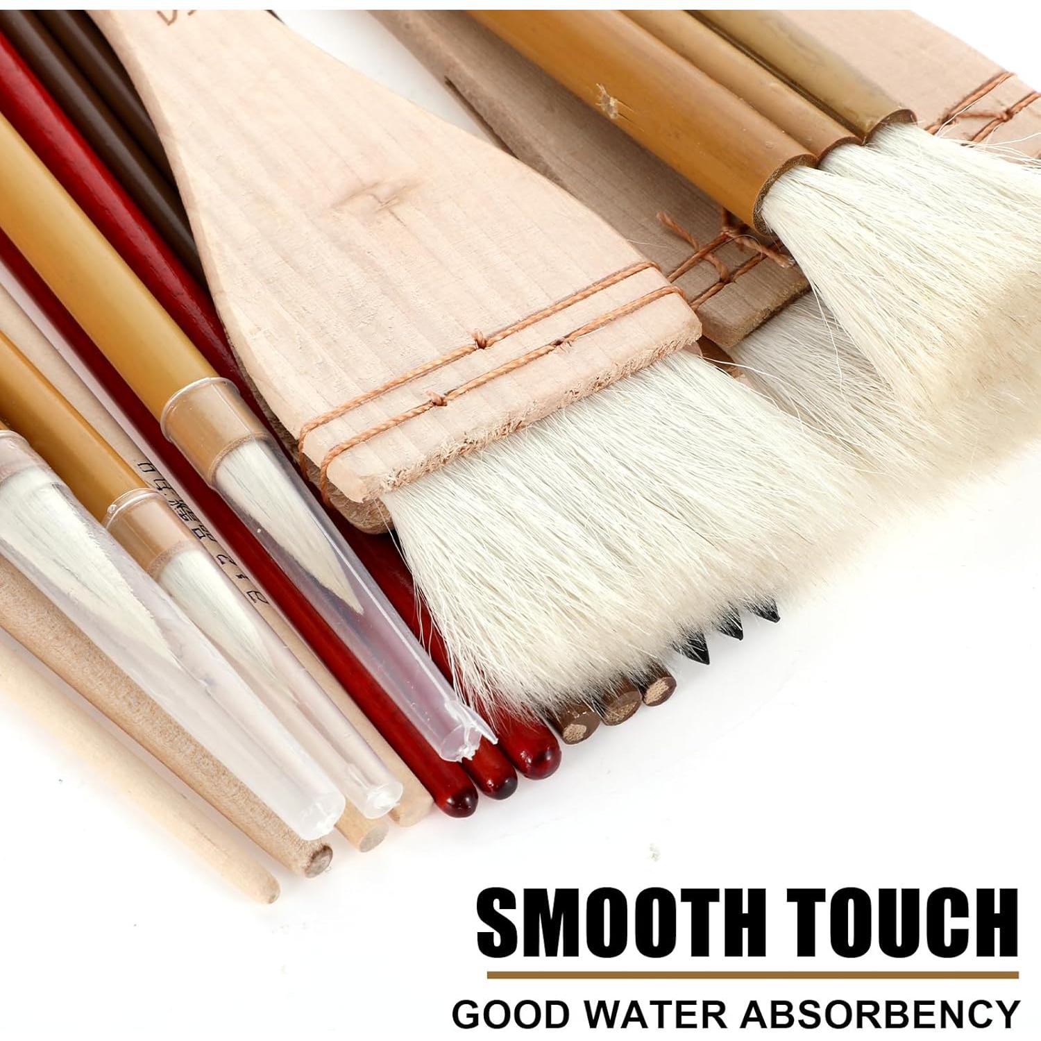 Juego de 20 Pinceles para Esmalte de Cerámica HOFURME