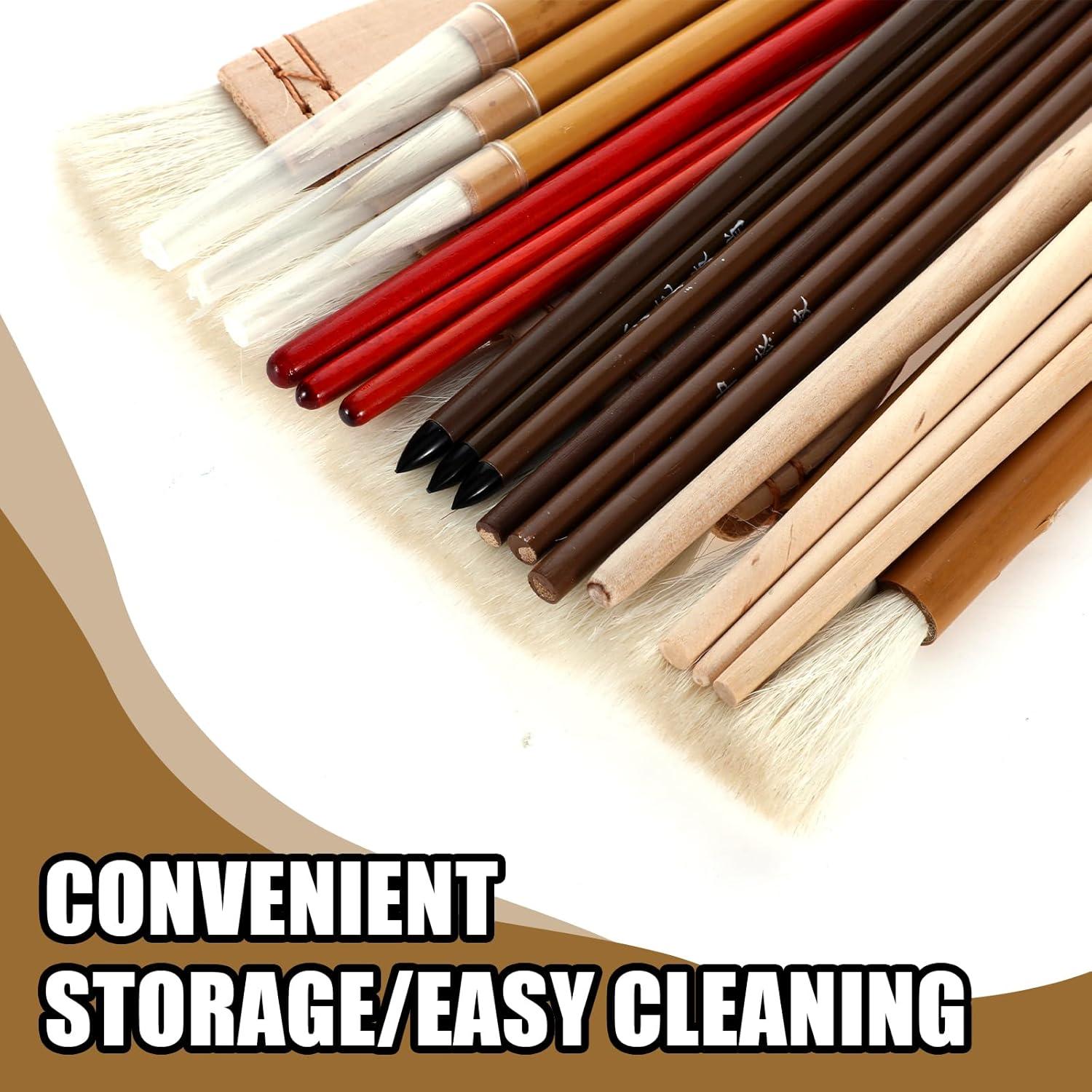 Juego de 20 Pinceles para Esmalte de Cerámica HOFURME