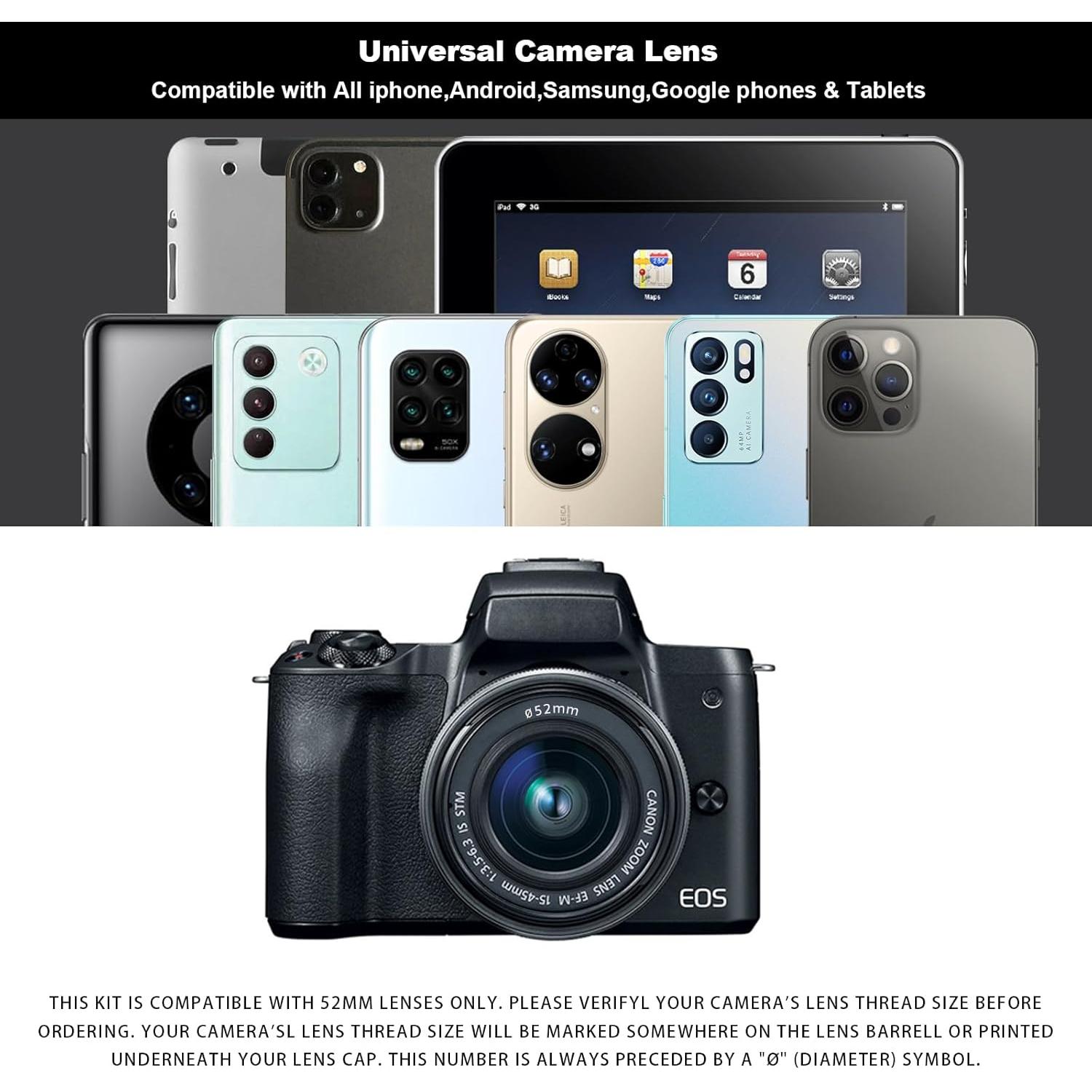 Filtro Polarizador Circular 52mm Boysinglens para Teléfonos