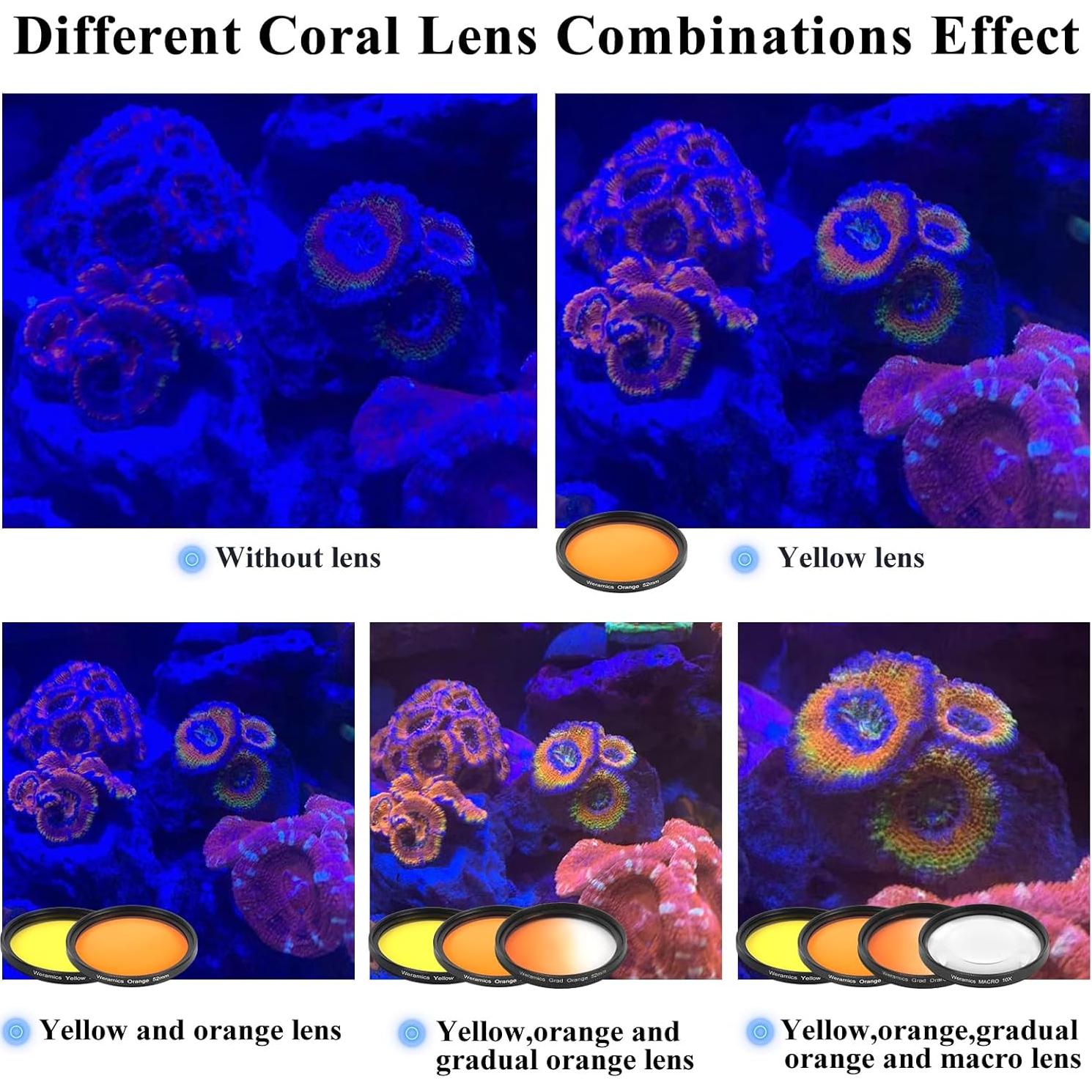 Kit de Lentes de Filtro Coral para Teléfono Weramics - 8 Piezas
