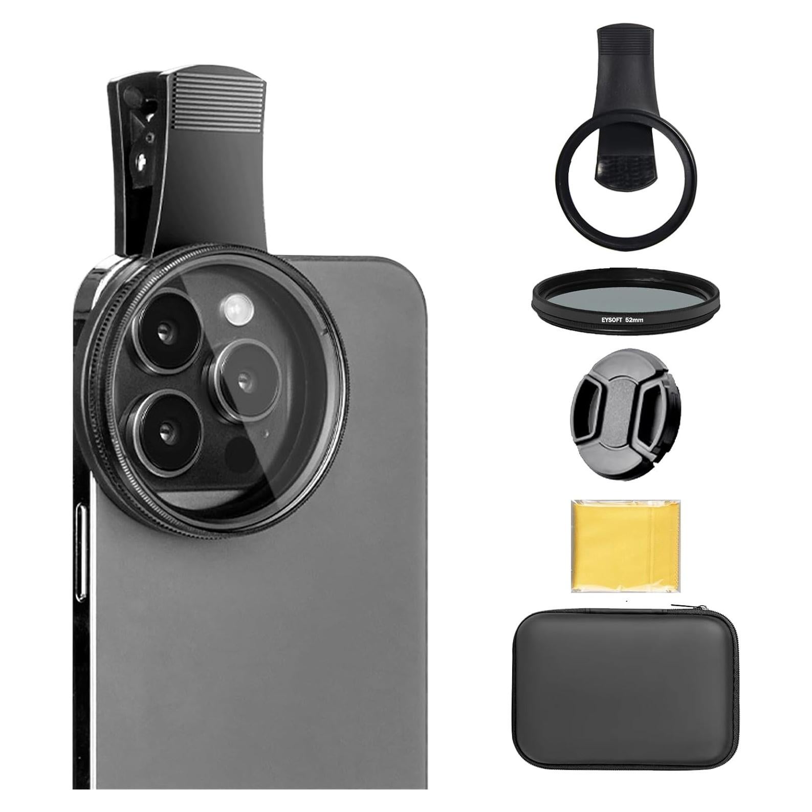 Filtro Polarizador Circular 52mm EYSOFT para Smartphone