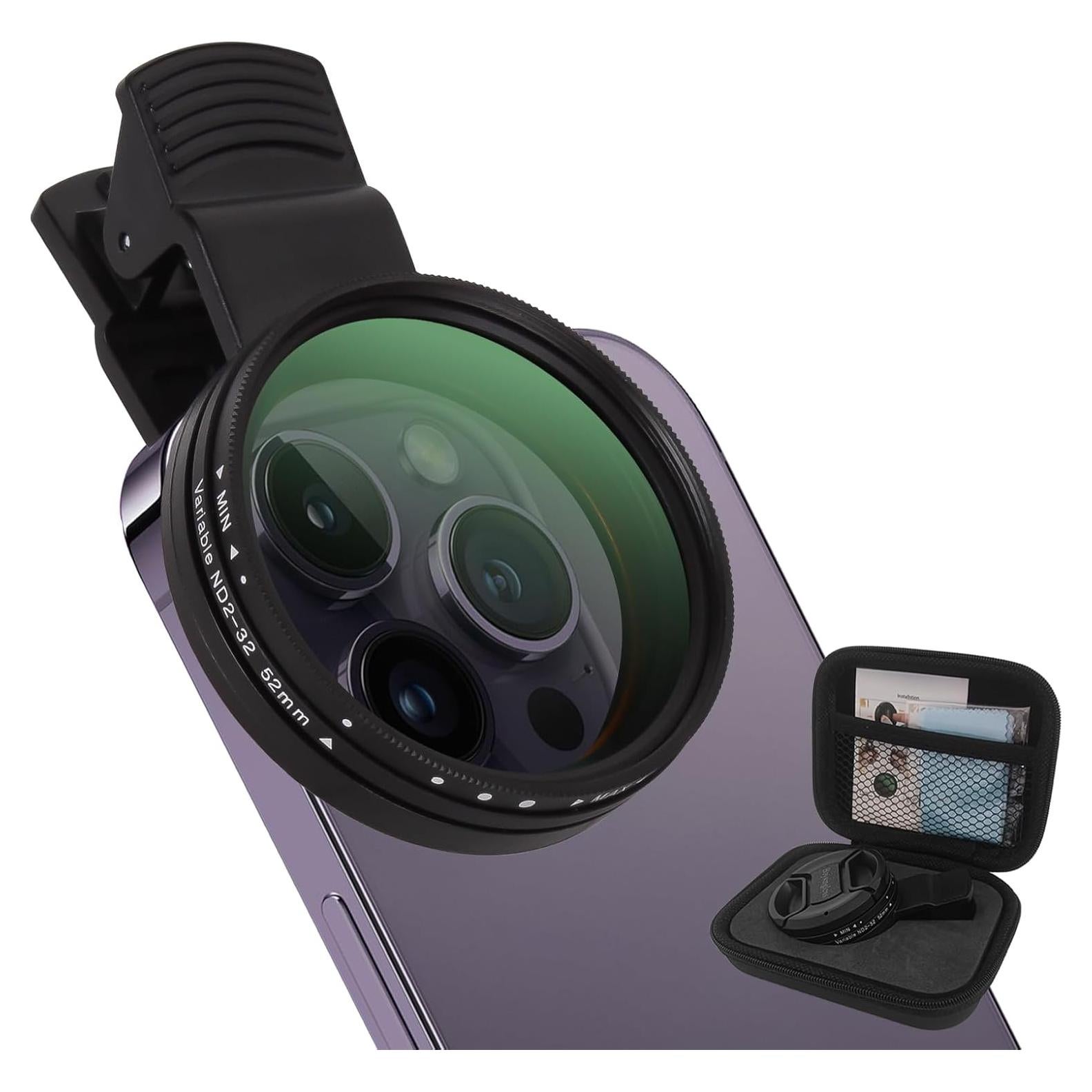 Filtro ND Variable Boysinglens 52MM ND2-32 para Teléfonos