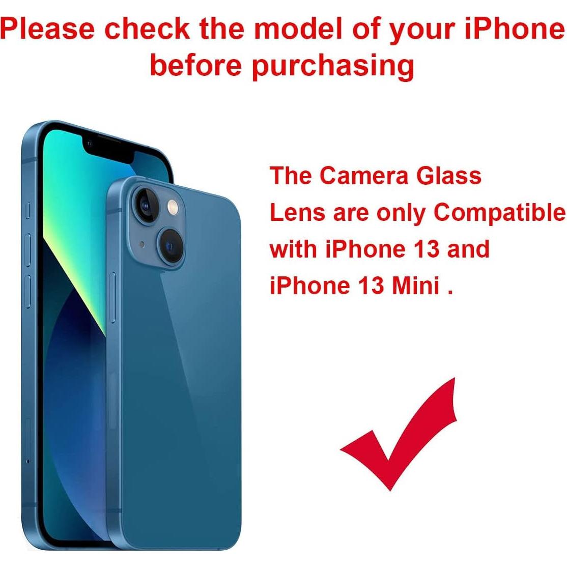 Reemplazo Lente Cristal Cámara Trasera OEM iPhone 13 Mini