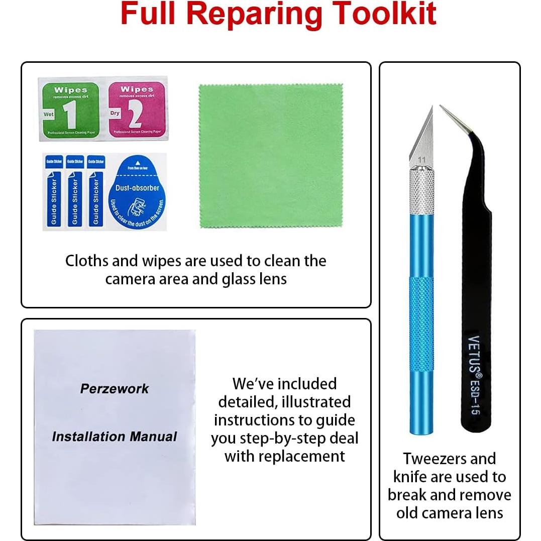 Reemplazo Lente Cristal Cámara Trasera OEM iPhone 13 Mini