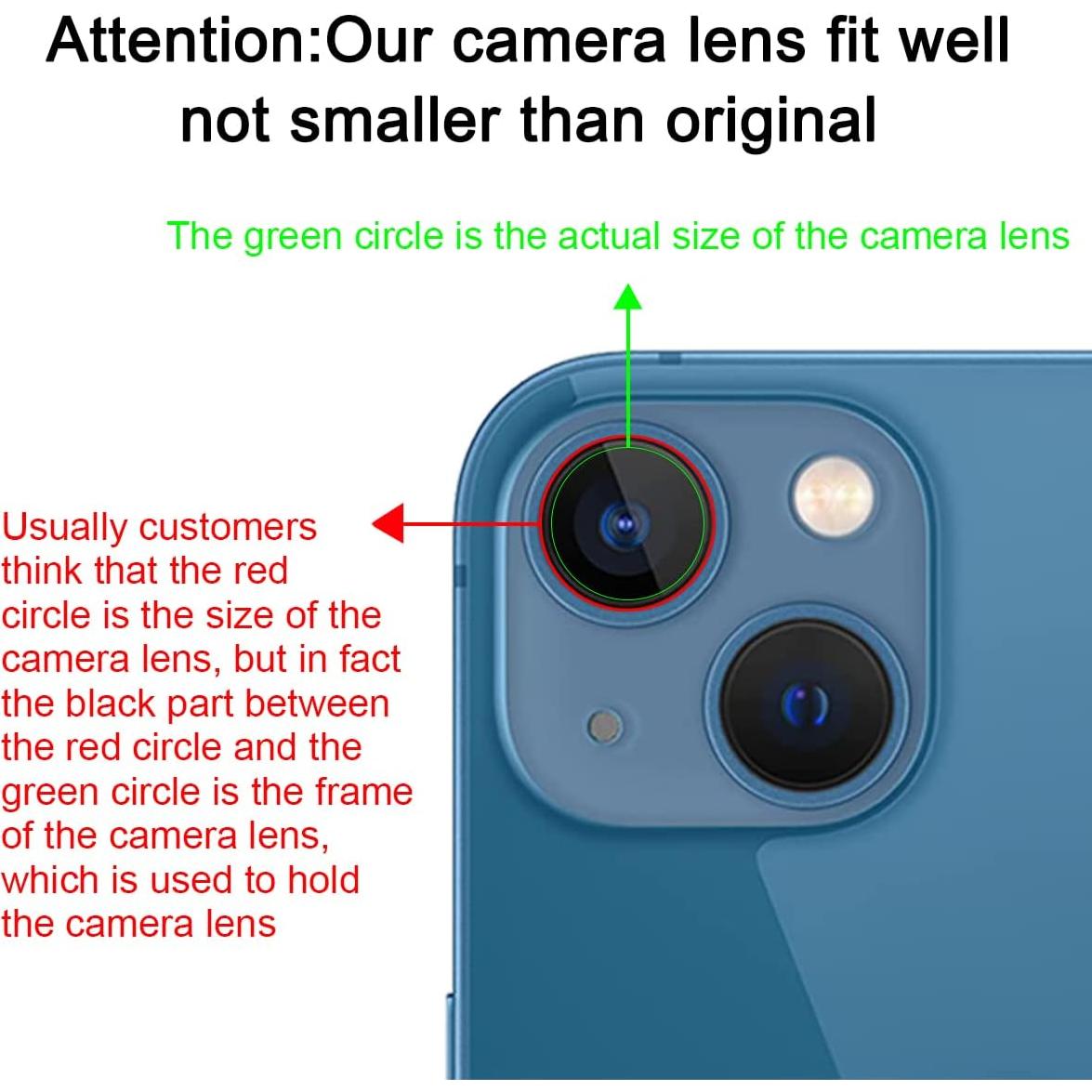 Reemplazo Lente Cristal Cámara Trasera OEM iPhone 13 Mini