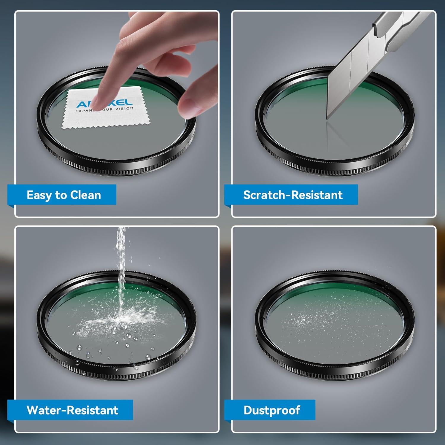 Kit de Filtros APEXEL 58mm para Teléfono Móvil - 7 Pcs