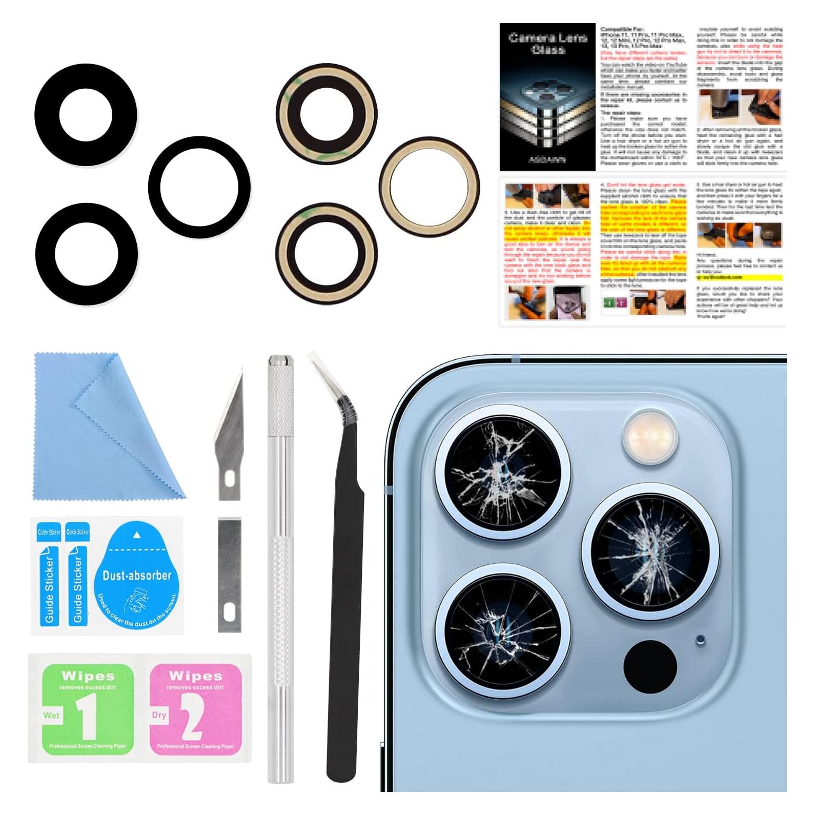 Cristal de Lente de Cámara Trasera ASDAWN para iPhone 13 Pro/Max