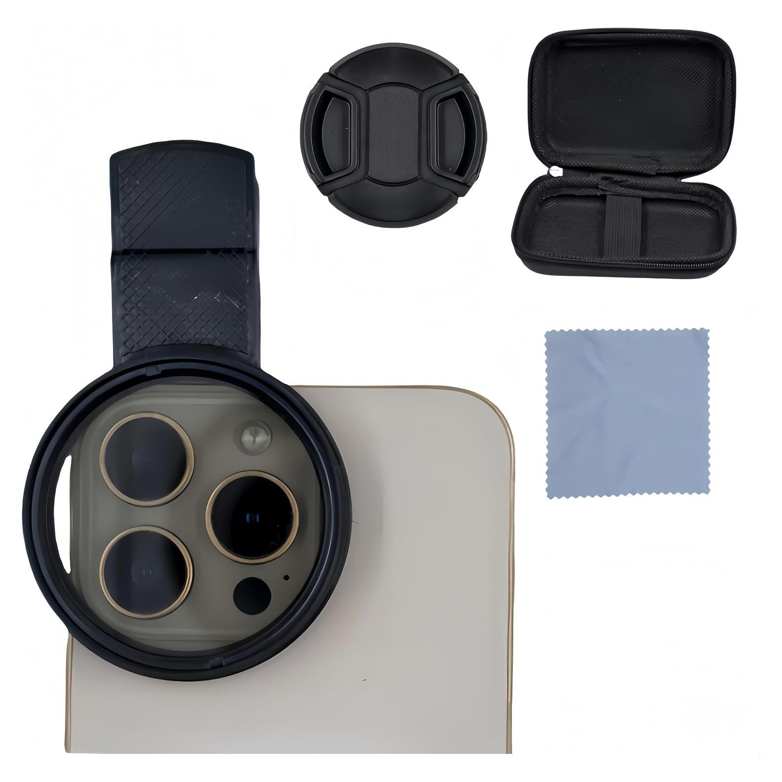 Filtro CPL 52 mm HerFarCai para Smartphone - Polarizador Universal