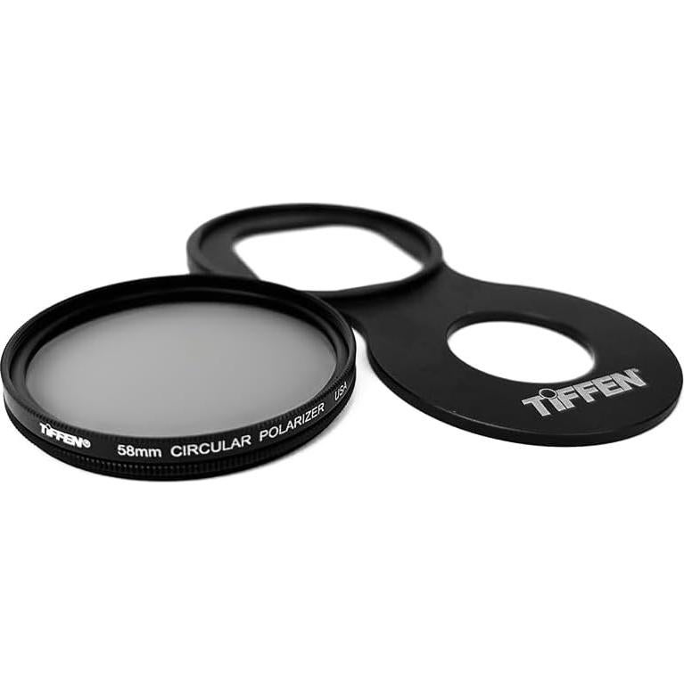 Montura de Filtro Tiffen 58mm con Polarizador para iPhone Pro Max