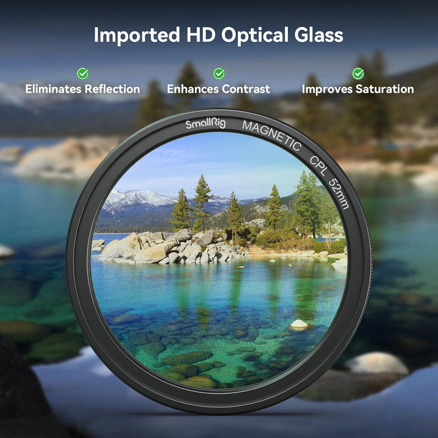 Filtro Polarizador Circular Magnético 52mm SMALLRIG para iPhone 15