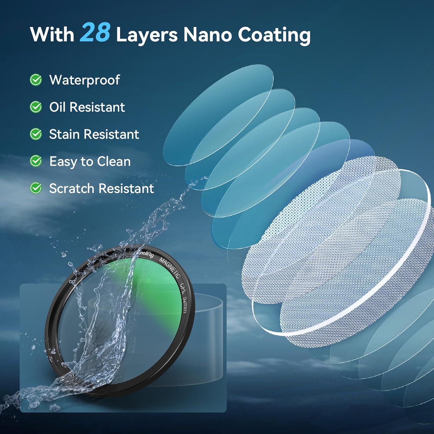 Filtro Polarizador Circular Magnético 52mm SMALLRIG para iPhone 15