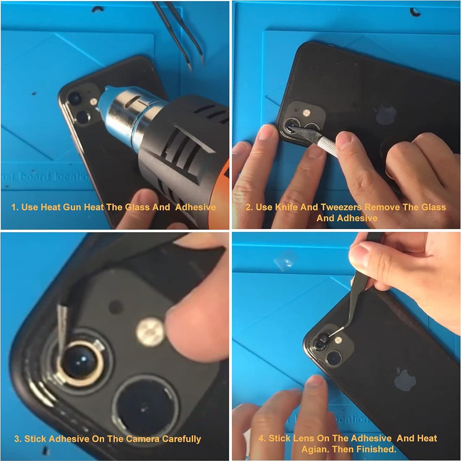 Reemplazo Lente de Cámara Cristal Zafiro iPhone 14 Pro/Max