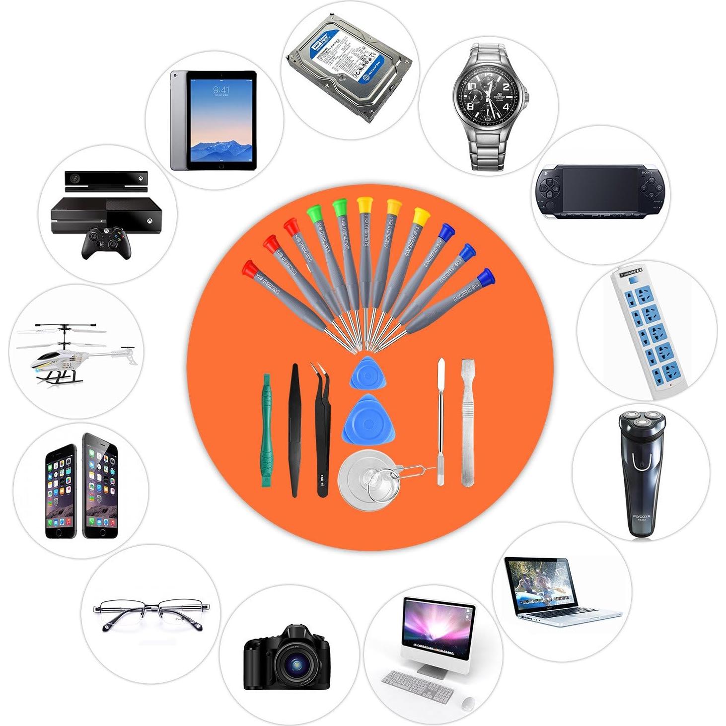 Kit de 21 Piezas de Destornilladores de Precisión GANGZHIBAO