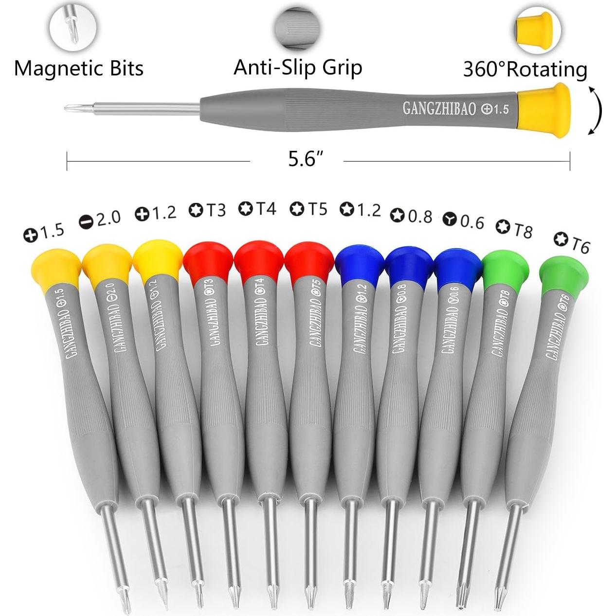 Kit de 21 Piezas de Destornilladores de Precisión GANGZHIBAO