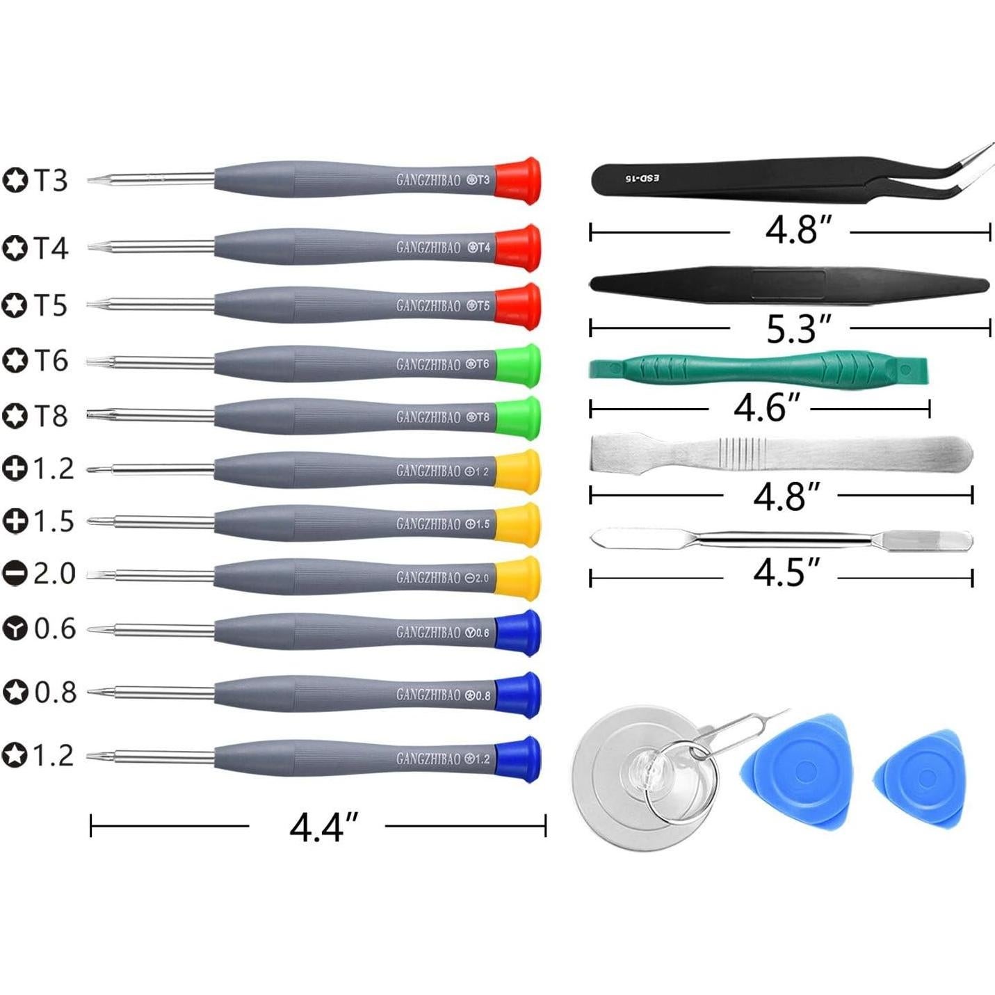Kit de 21 Piezas de Destornilladores de Precisión GANGZHIBAO