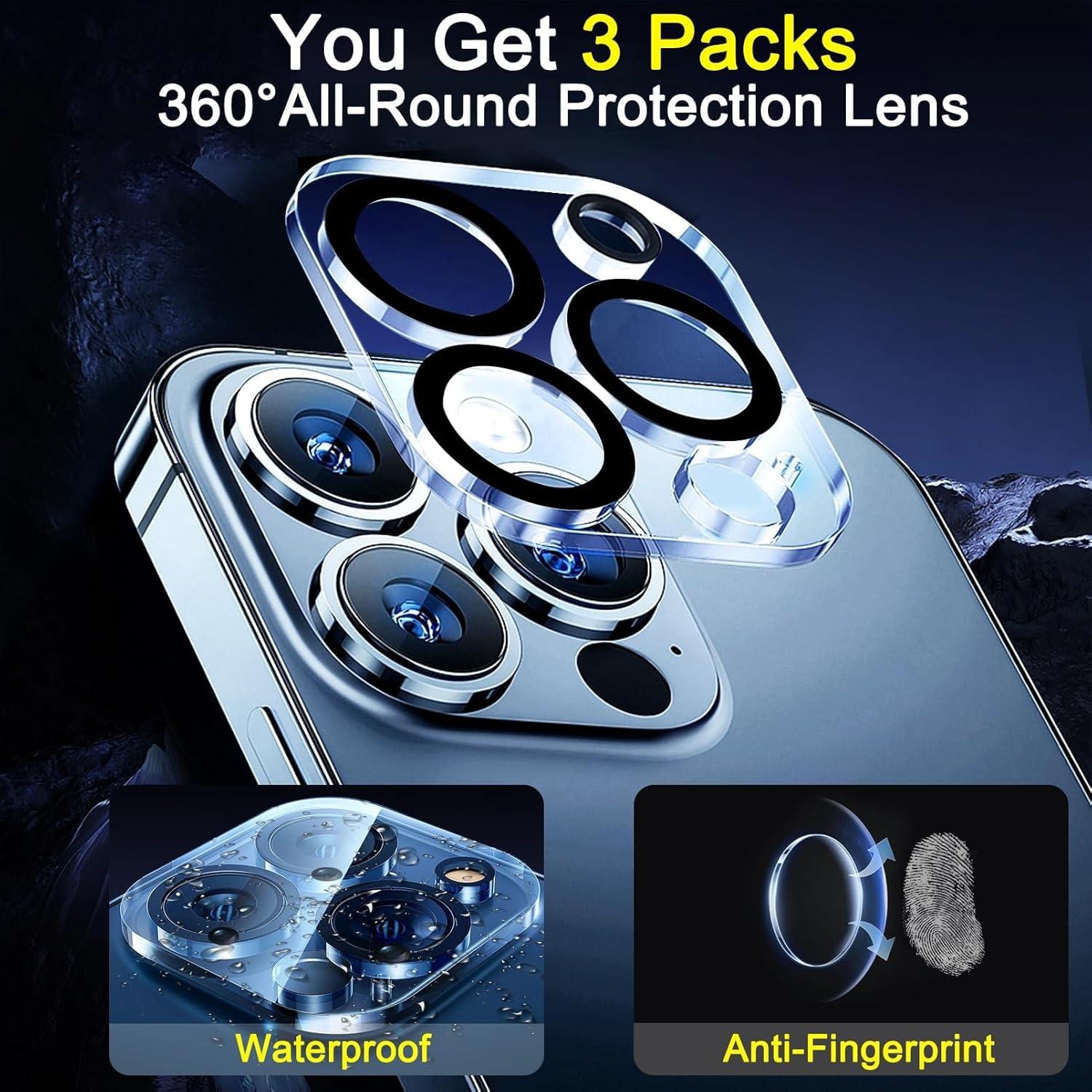 Protector de Lente de Cámara Ferilinso para iPhone 13 Pro Max/Pro