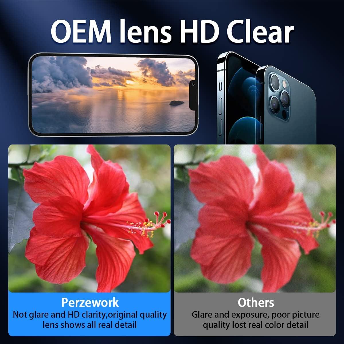 Juego de Reemplazo de Cristal de Lente para iPhone 13 Pro/Max