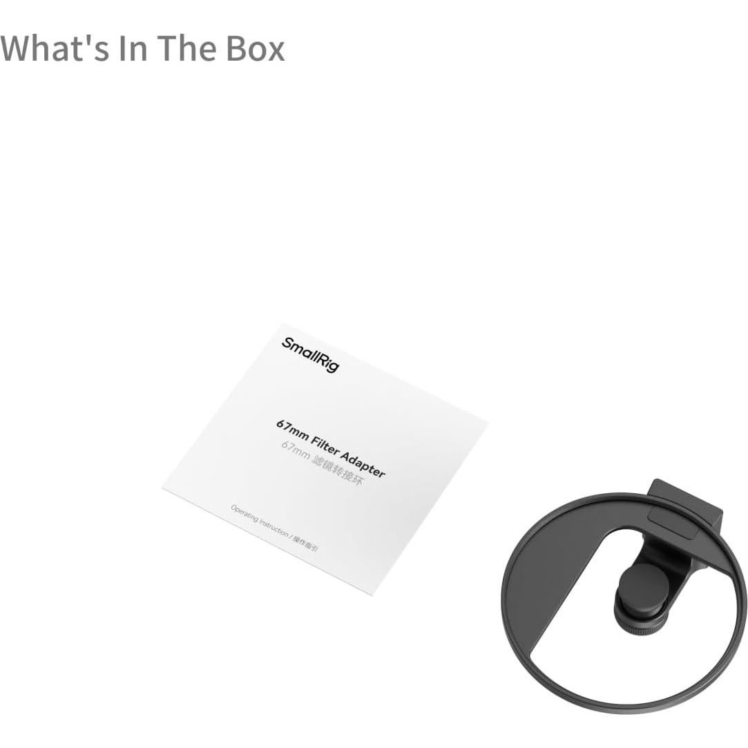 Adaptador de Filtro Rosca Universal 67mm SmallRig 5174