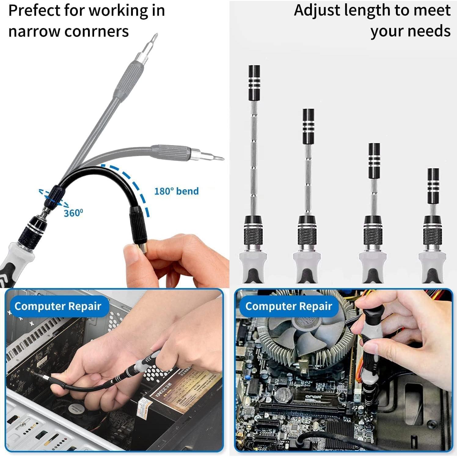Kit de Destornilladores de Precisión EasyTime 140 en 1 - Reparación Electrónica