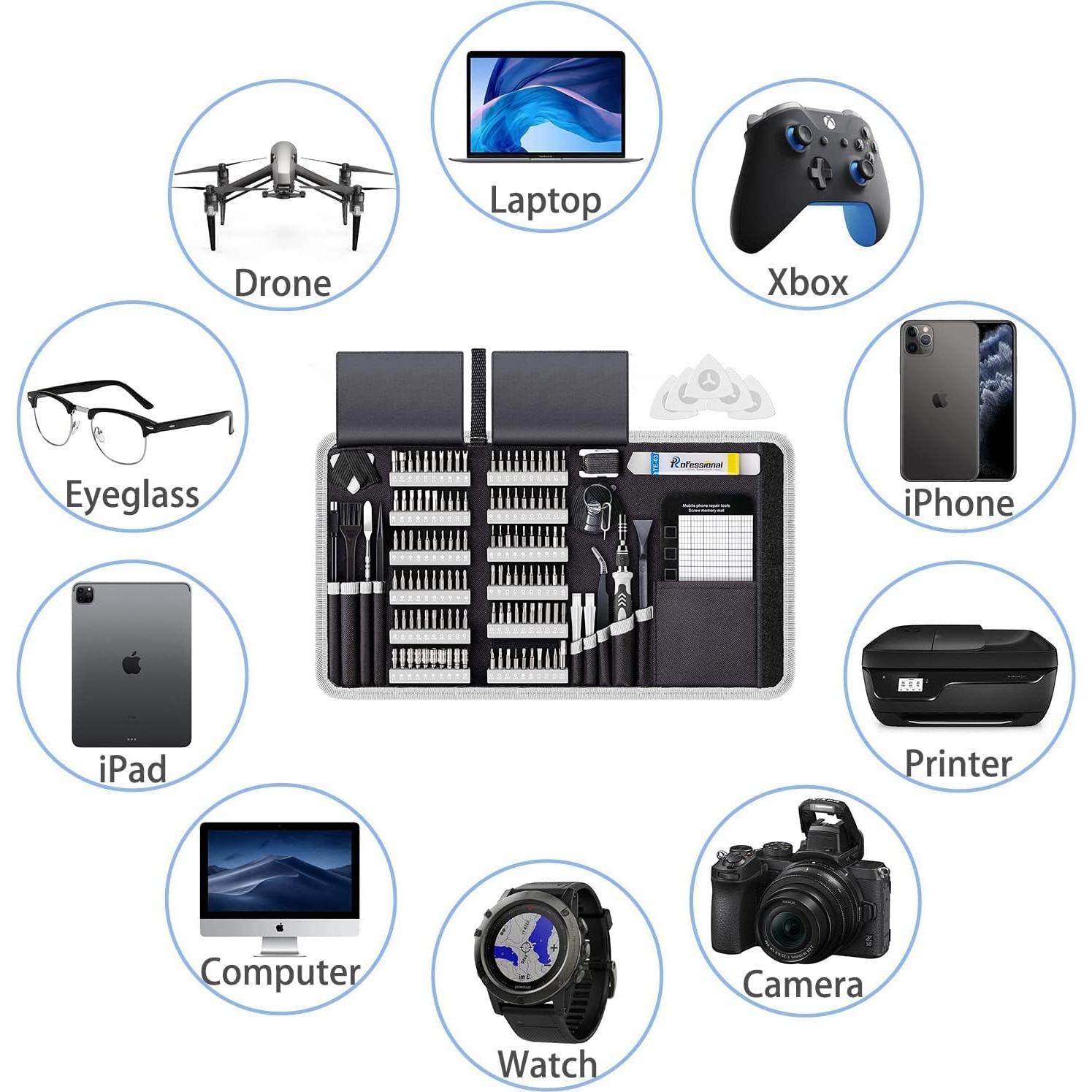 Kit de Destornilladores de Precisión EasyTime 140 en 1 - Reparación Electrónica