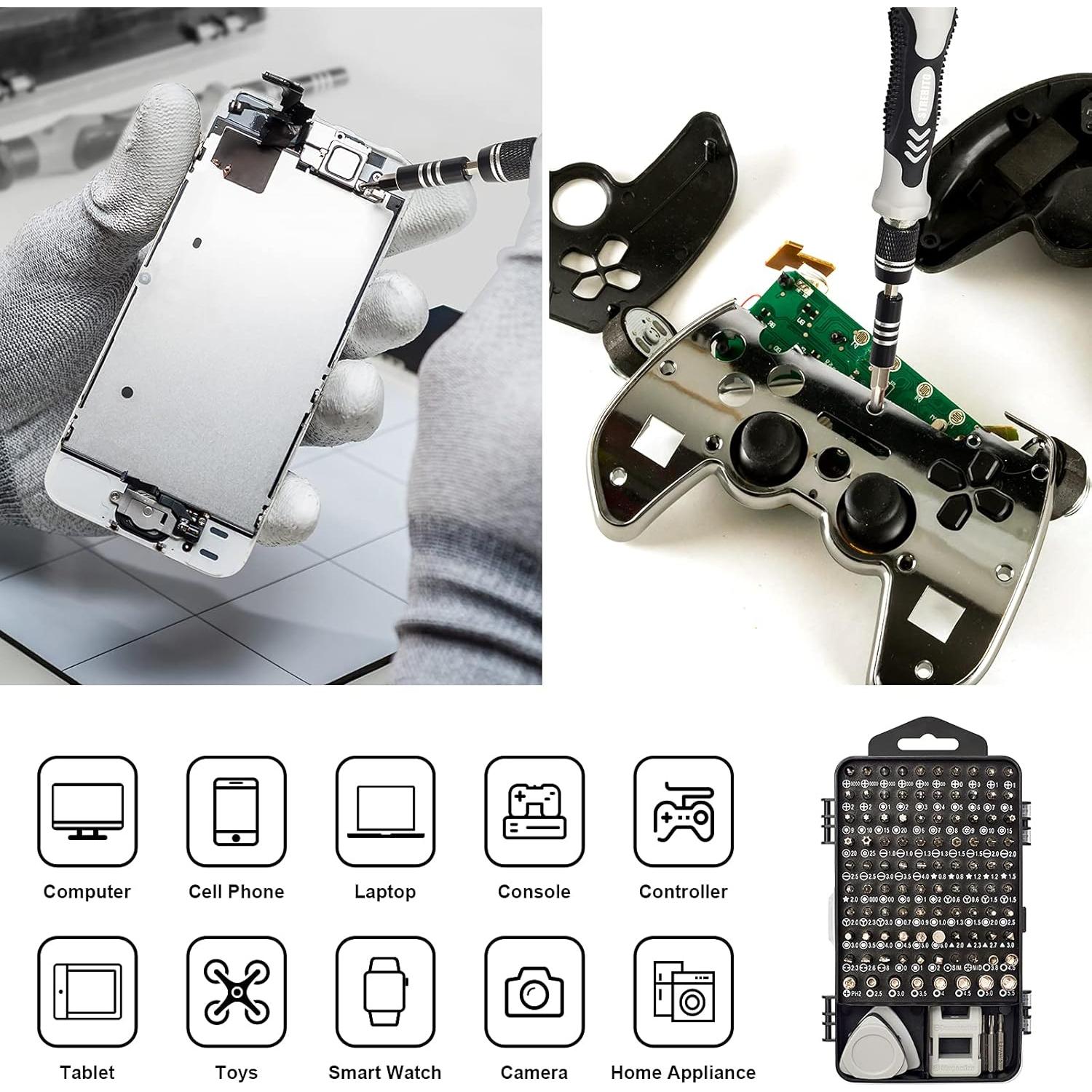 Juego de Destornilladores de Precisión STREBITO 124 Piezas