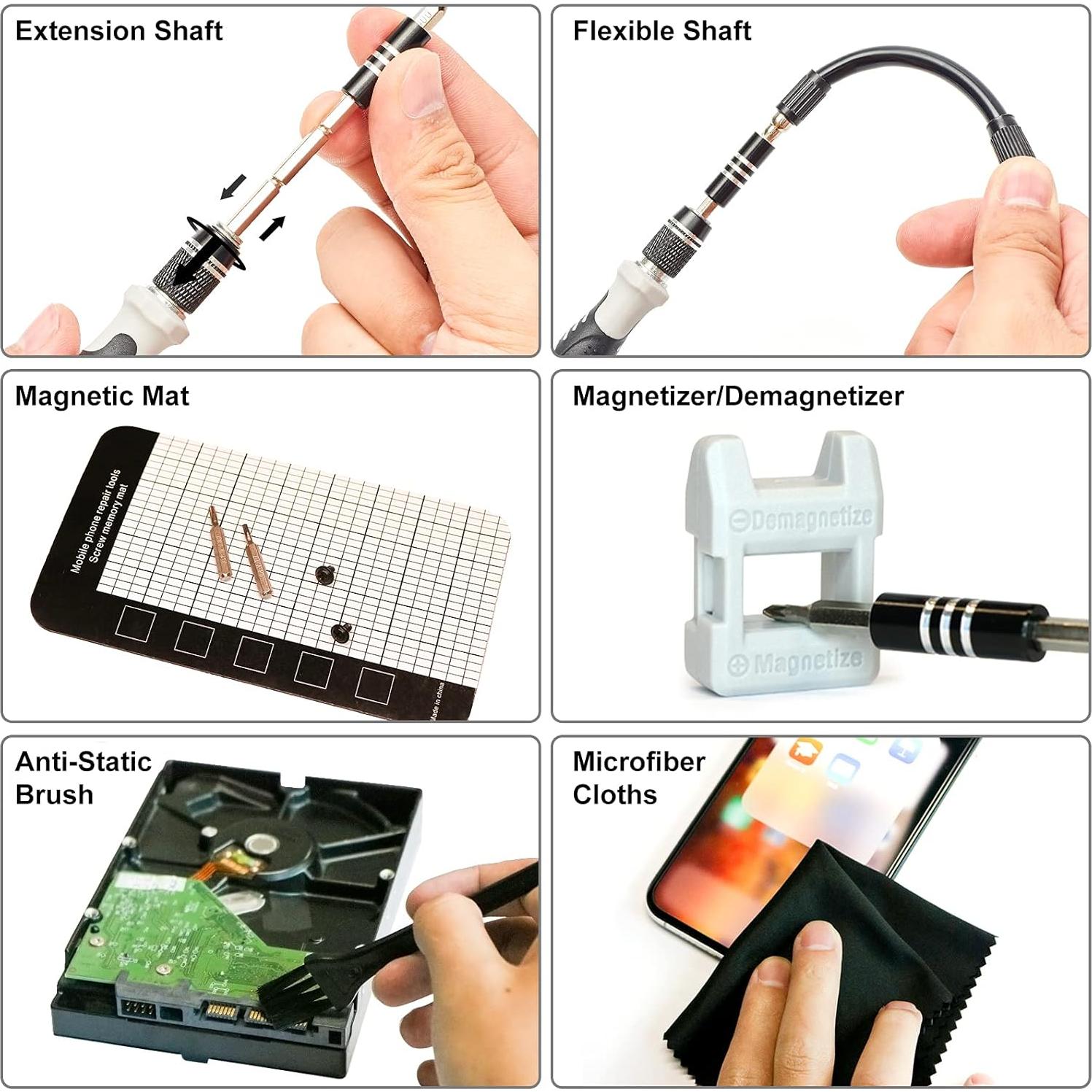 Juego de Destornilladores de Precisión STREBITO 124 Piezas