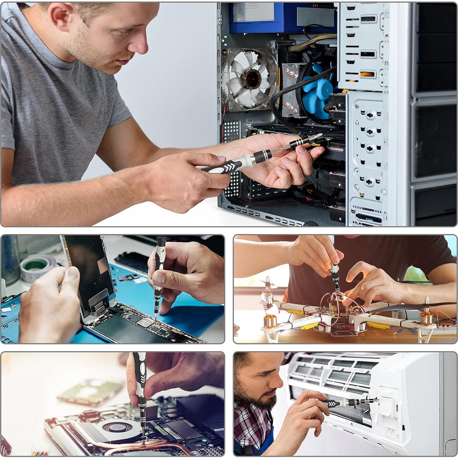 Juego de Destornilladores de Precisión STREBITO 124 Piezas