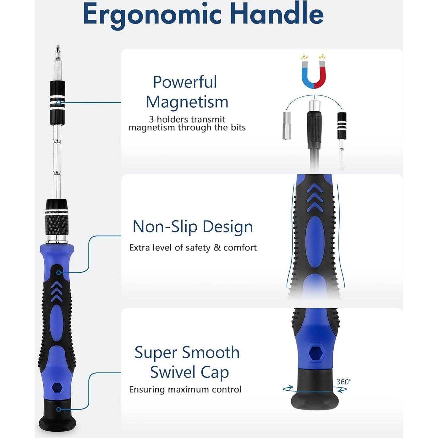 Kit de Destornilladores de Precisión XOOL 140 en 1 Ergonómico