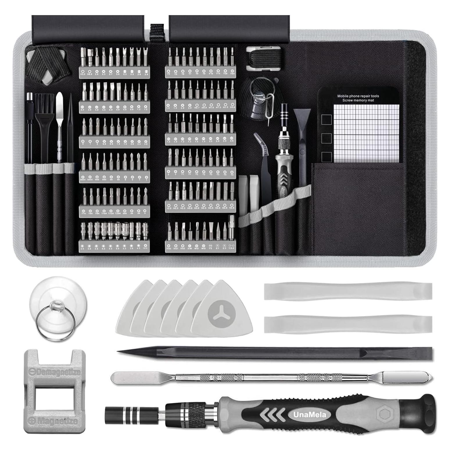 Kit de Herramientas 140 en 1 UnaMela para PC y Electrónica