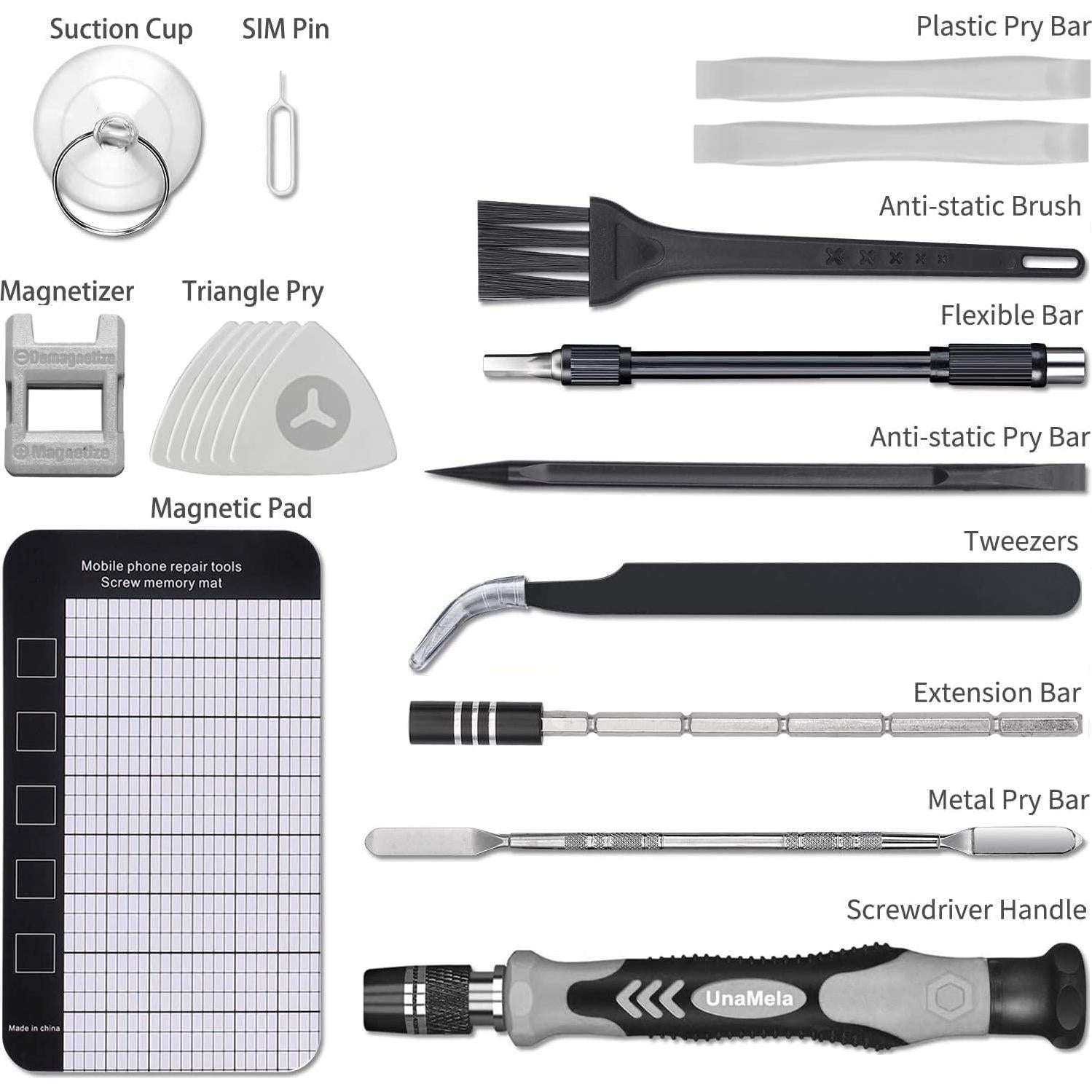 Kit de Herramientas 140 en 1 UnaMela para PC y Electrónica
