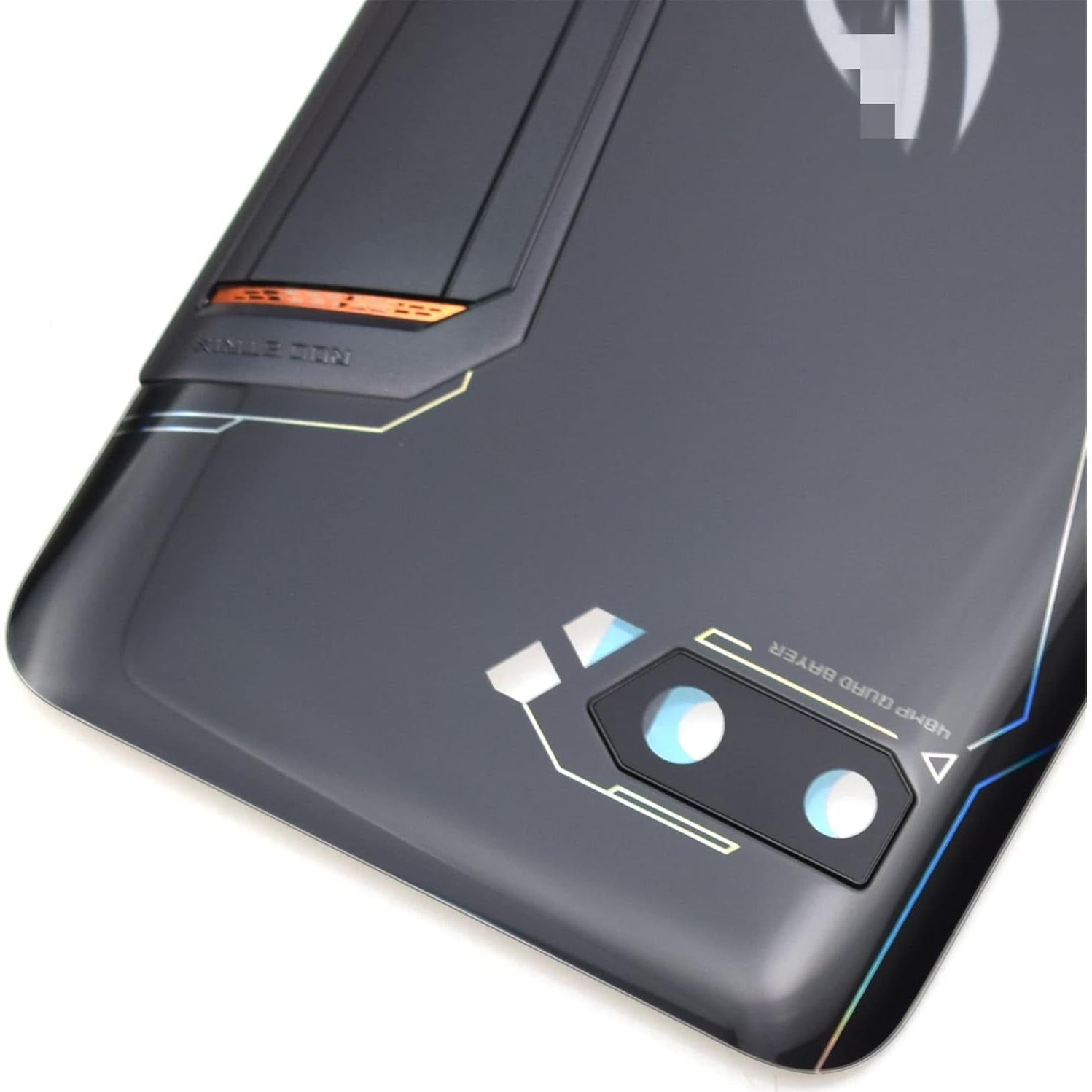 Cubierta Trasera de Vidrio Acrílico Negro para Asus ROG Phone II