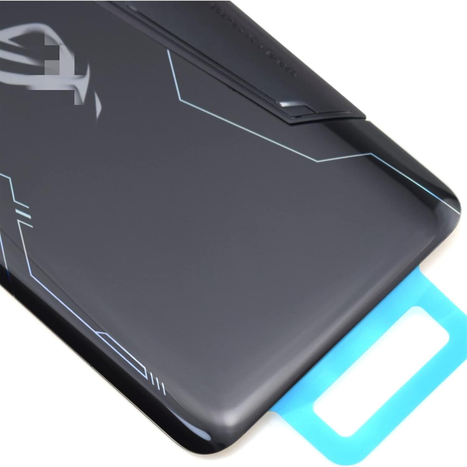 Cubierta Trasera de Vidrio Acrílico Negro para Asus ROG Phone II
