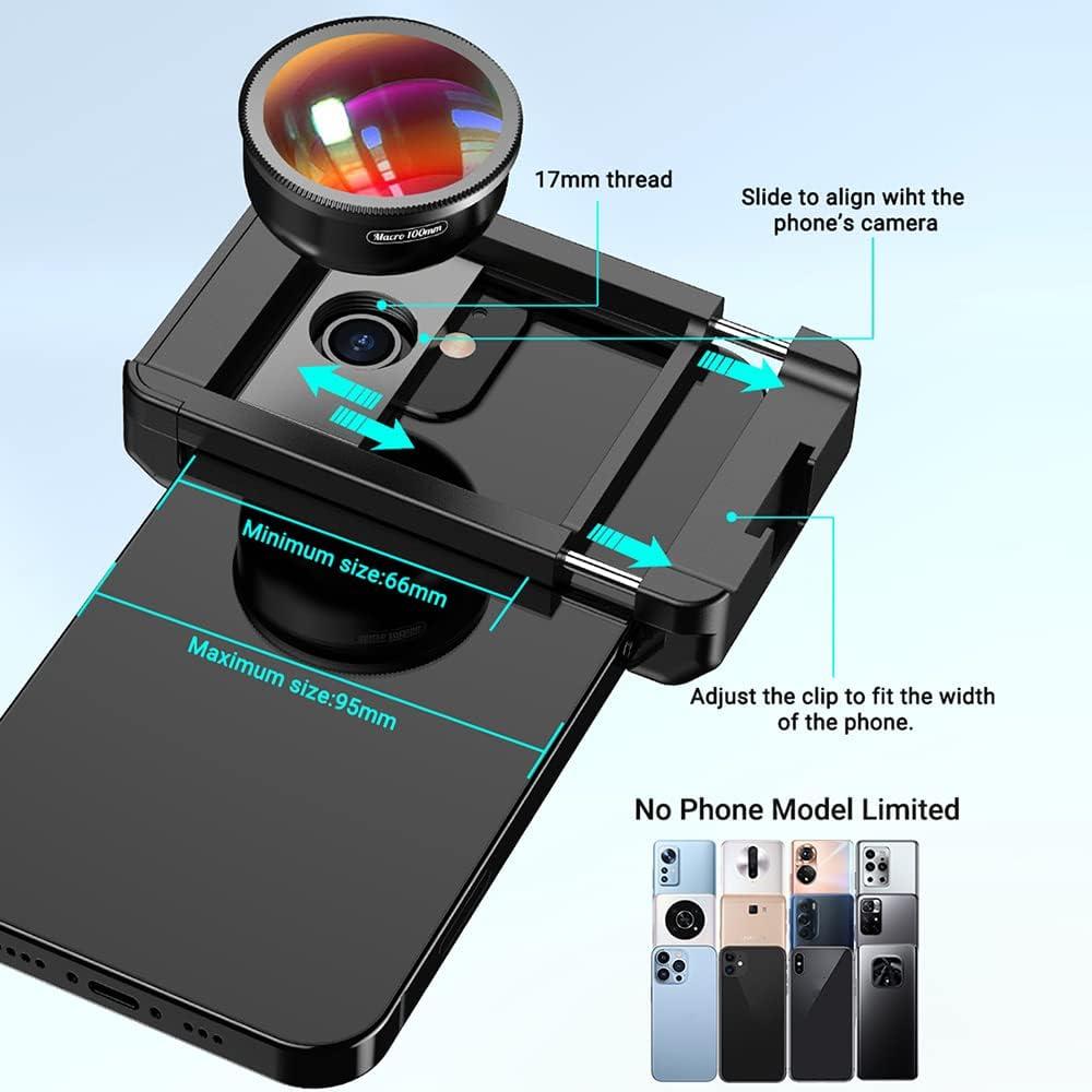 Kit Lente Macro 100mm 10X HD + Filtro CPL para Smartphones