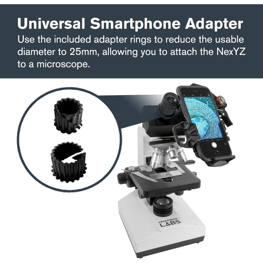 Adaptador Universal Celestron NexYZ DX para Smartphone - 3 Ejes