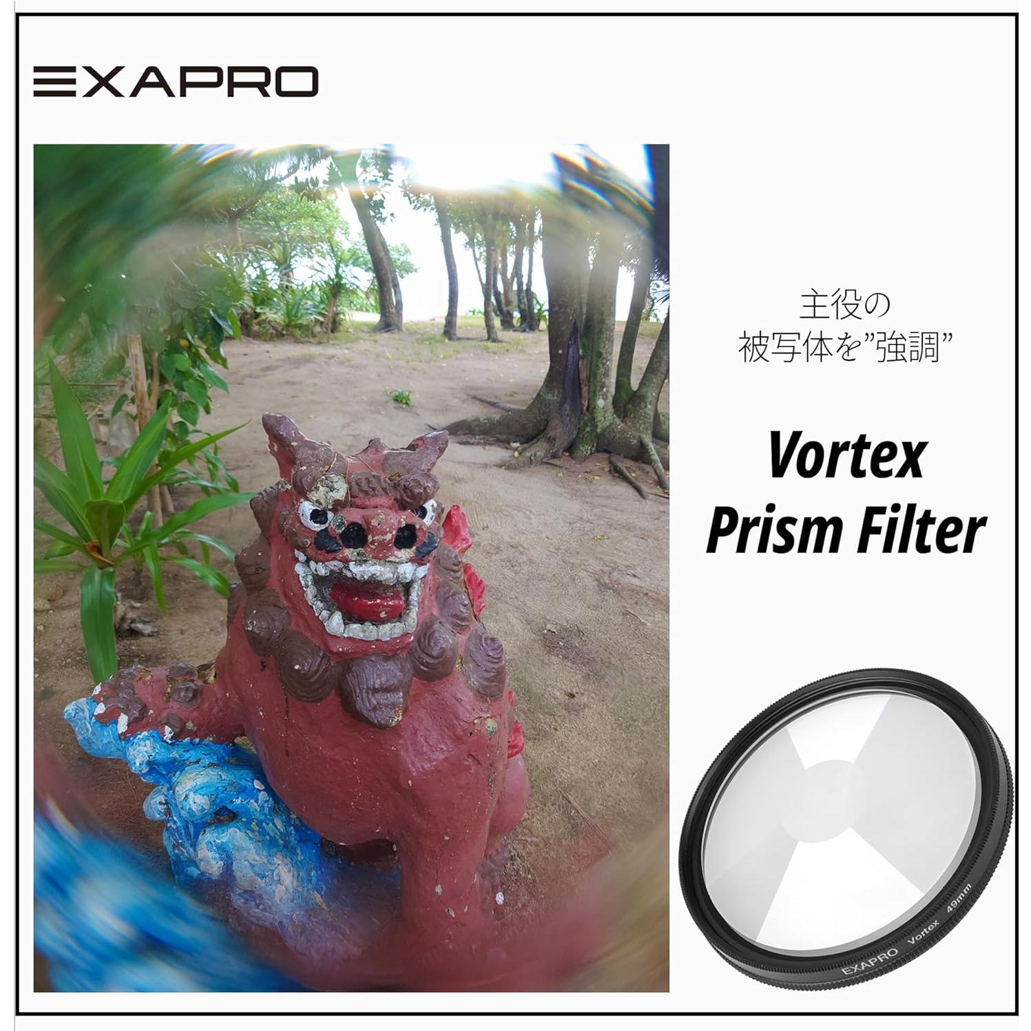 Filtro Clip EXAPRO con Filtro Prisma Vortex 49mm para Smartphone