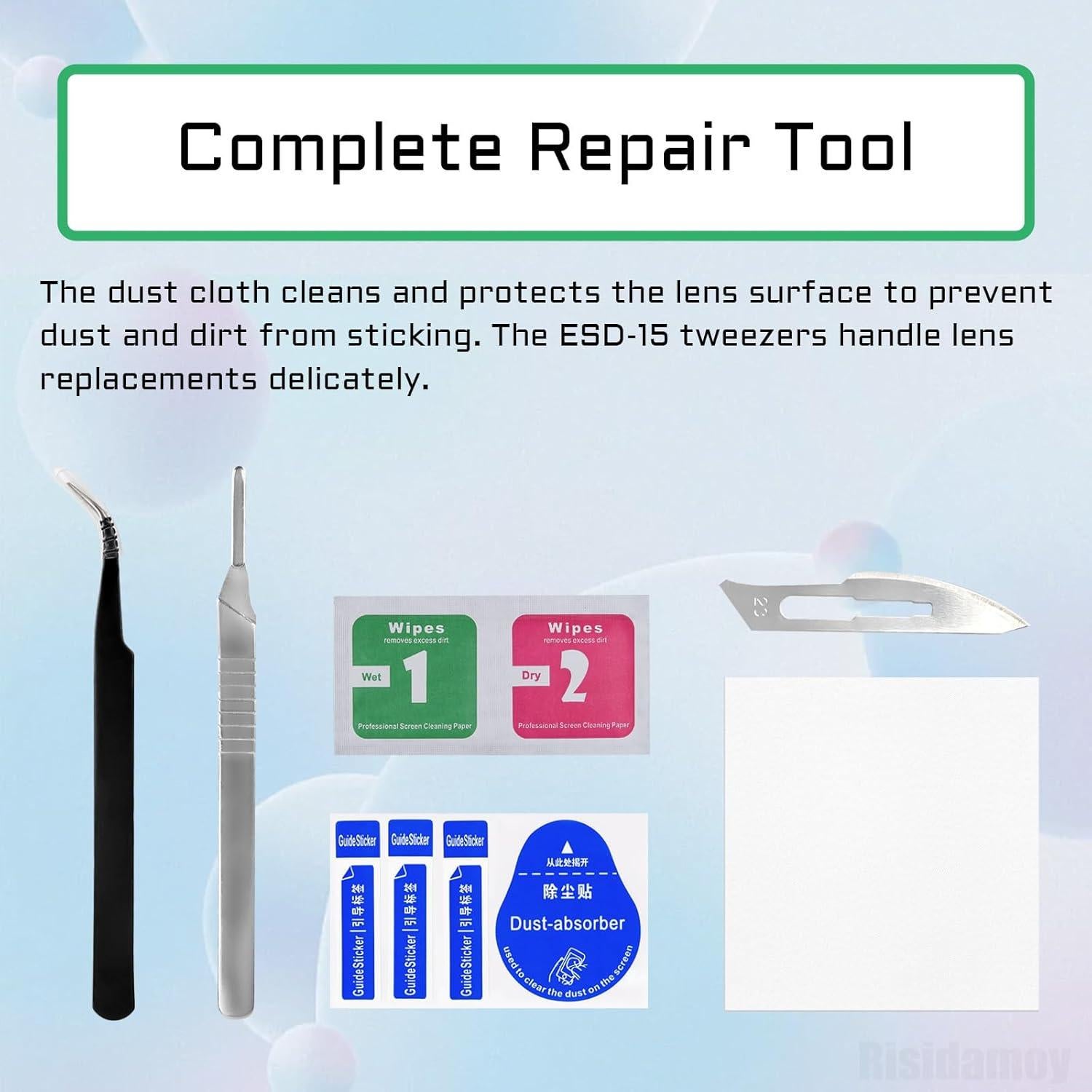 Reemplazo Lente Cámara Trasera OEM para iPhone 14 Plus - 2 Piezas