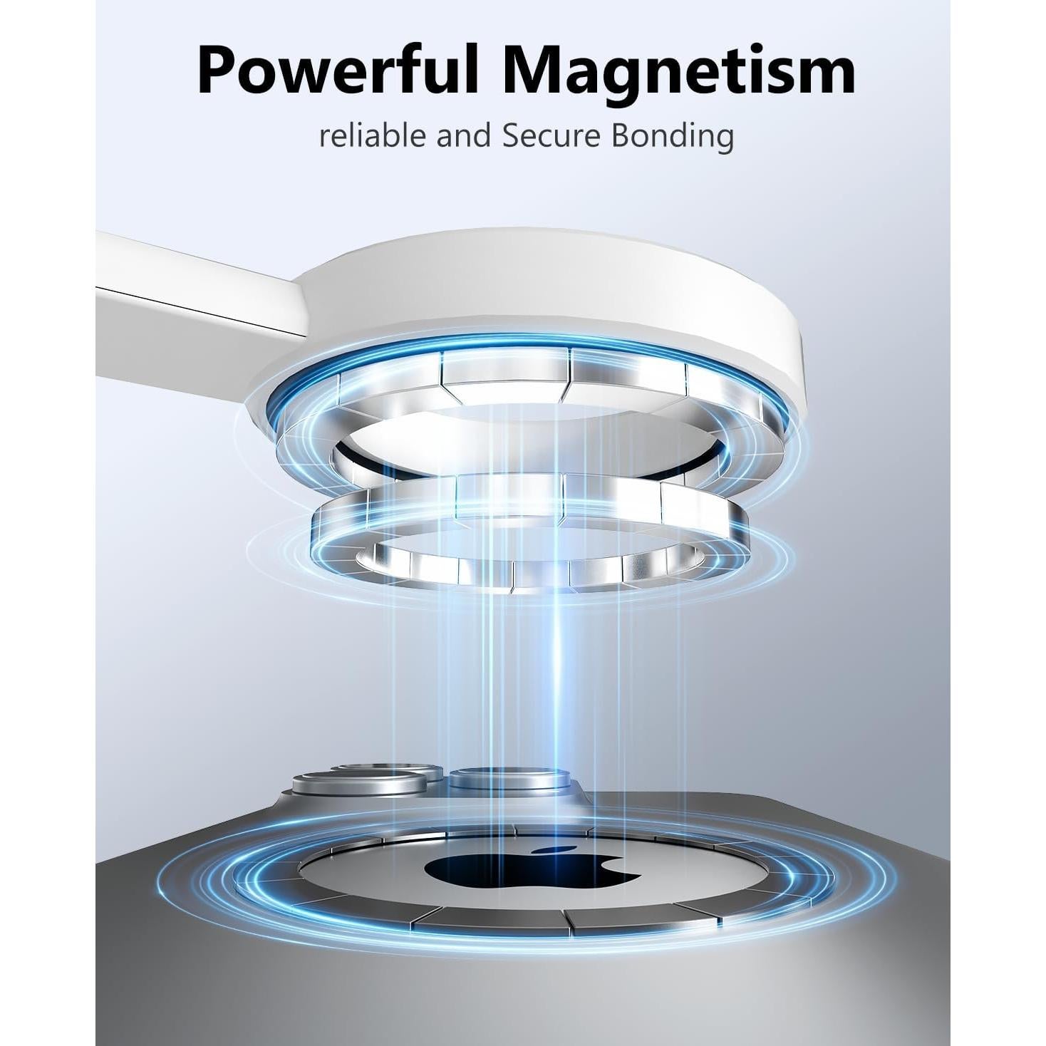 Trípode Magnético UBeesize Blanco 64" para iPhone/Android