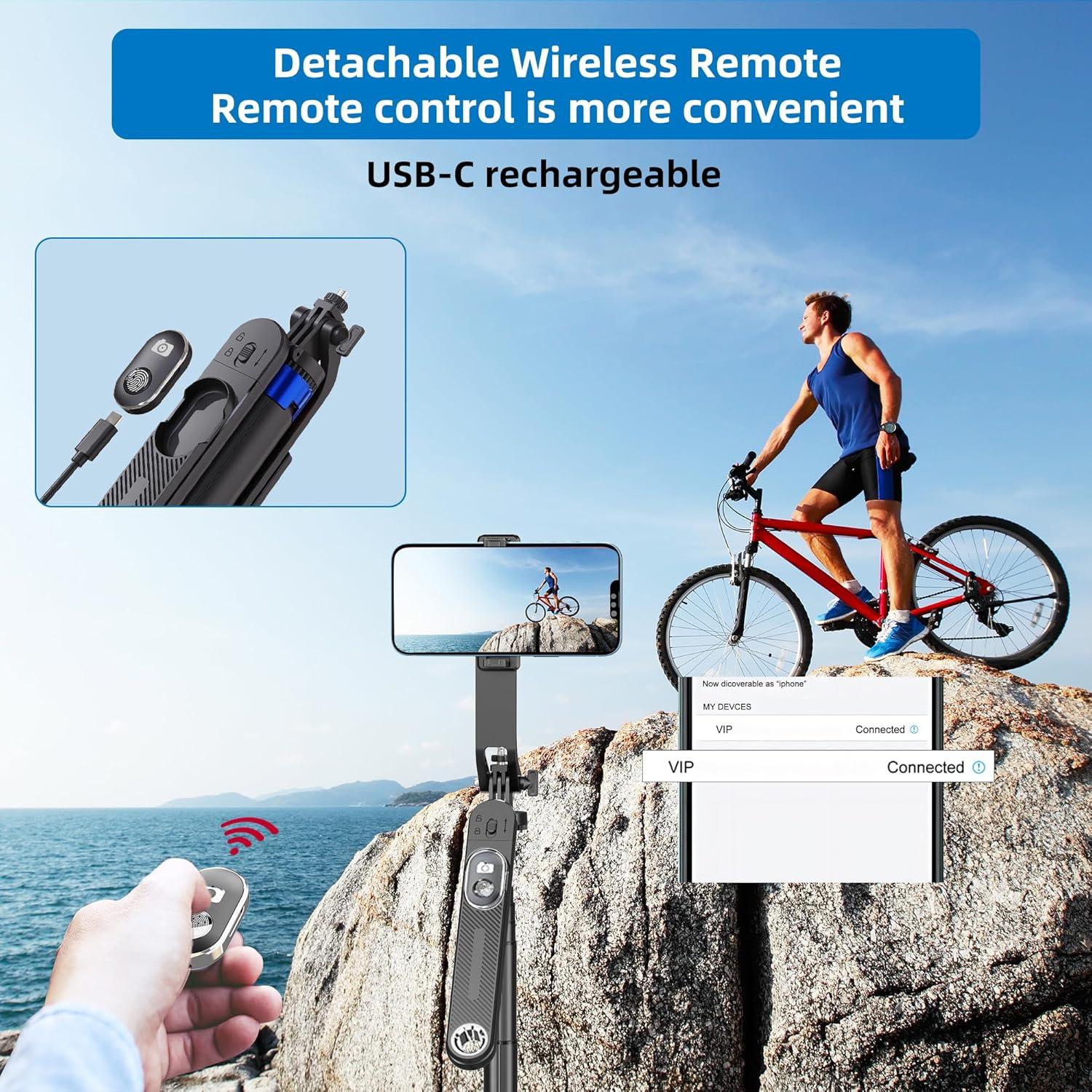 Trípode para Teléfono EUG-PRODUCTS P515, 180 cm, Control Remoto